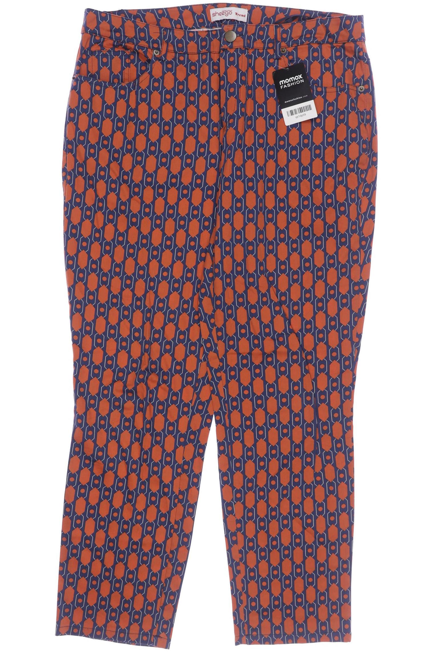 

sheego Damen Stoffhose, orange, Gr. 22