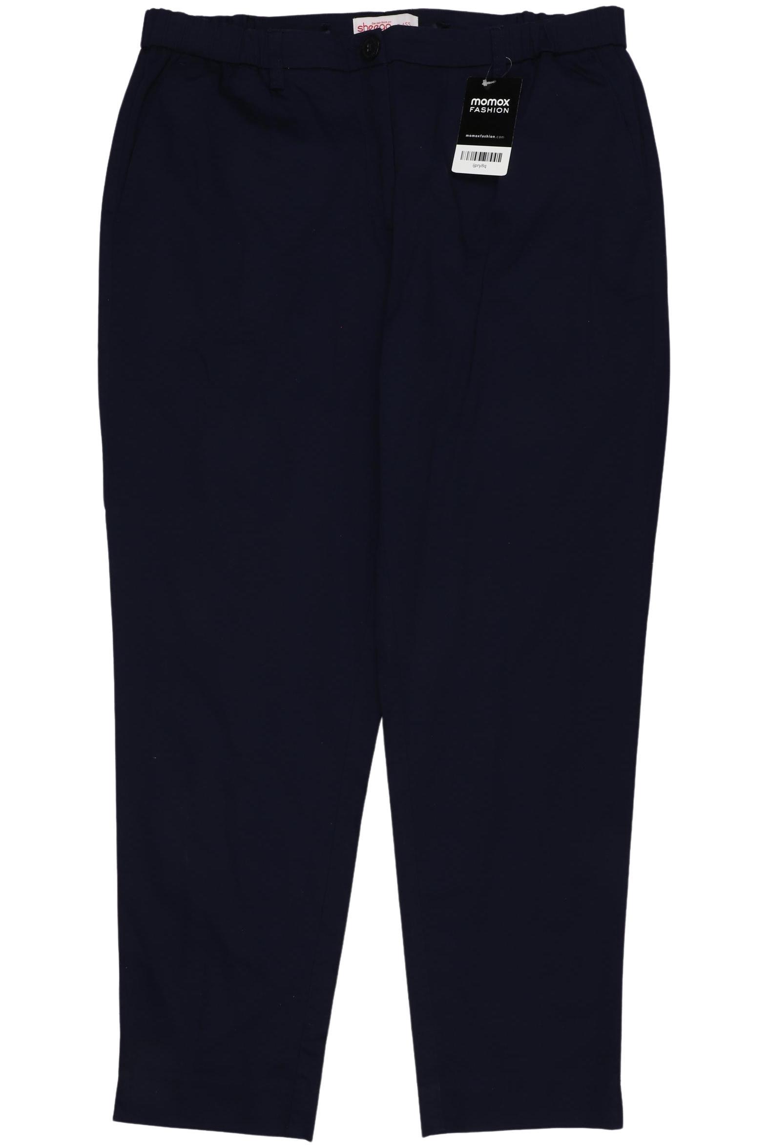 

sheego Damen Stoffhose, marineblau, Gr. 46
