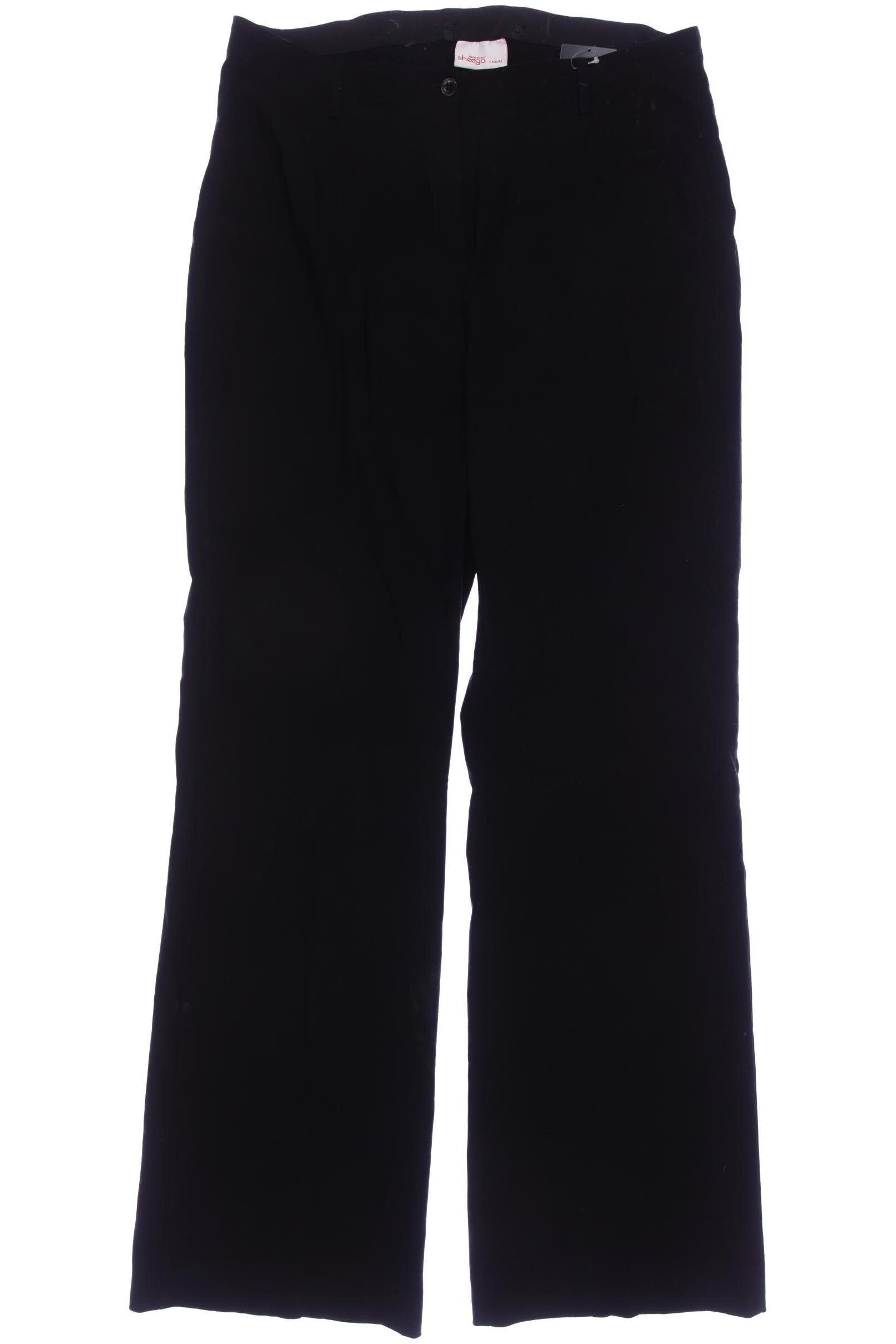 

sheego Damen Stoffhose, schwarz, Gr. 34