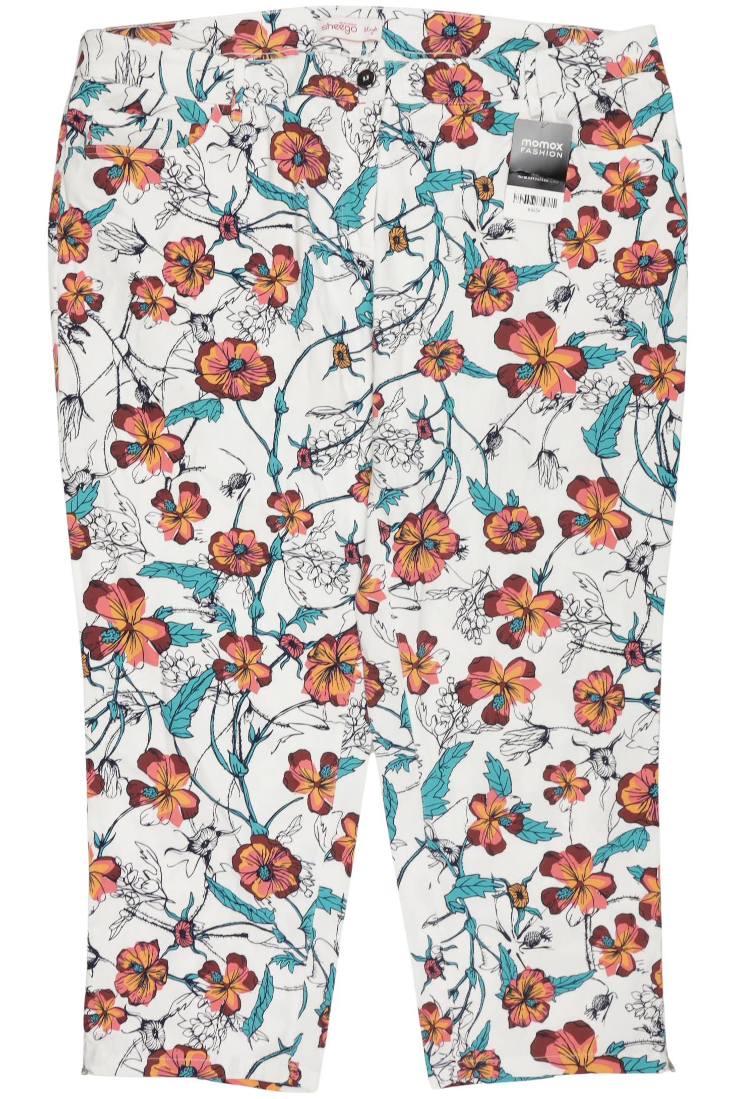 

sheego Damen Stoffhose, weiß, Gr. 40