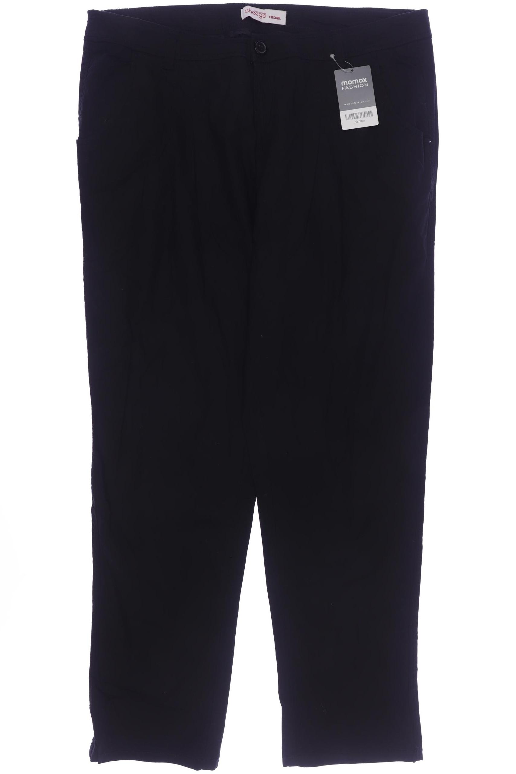 

sheego Damen Stoffhose, schwarz, Gr. 46