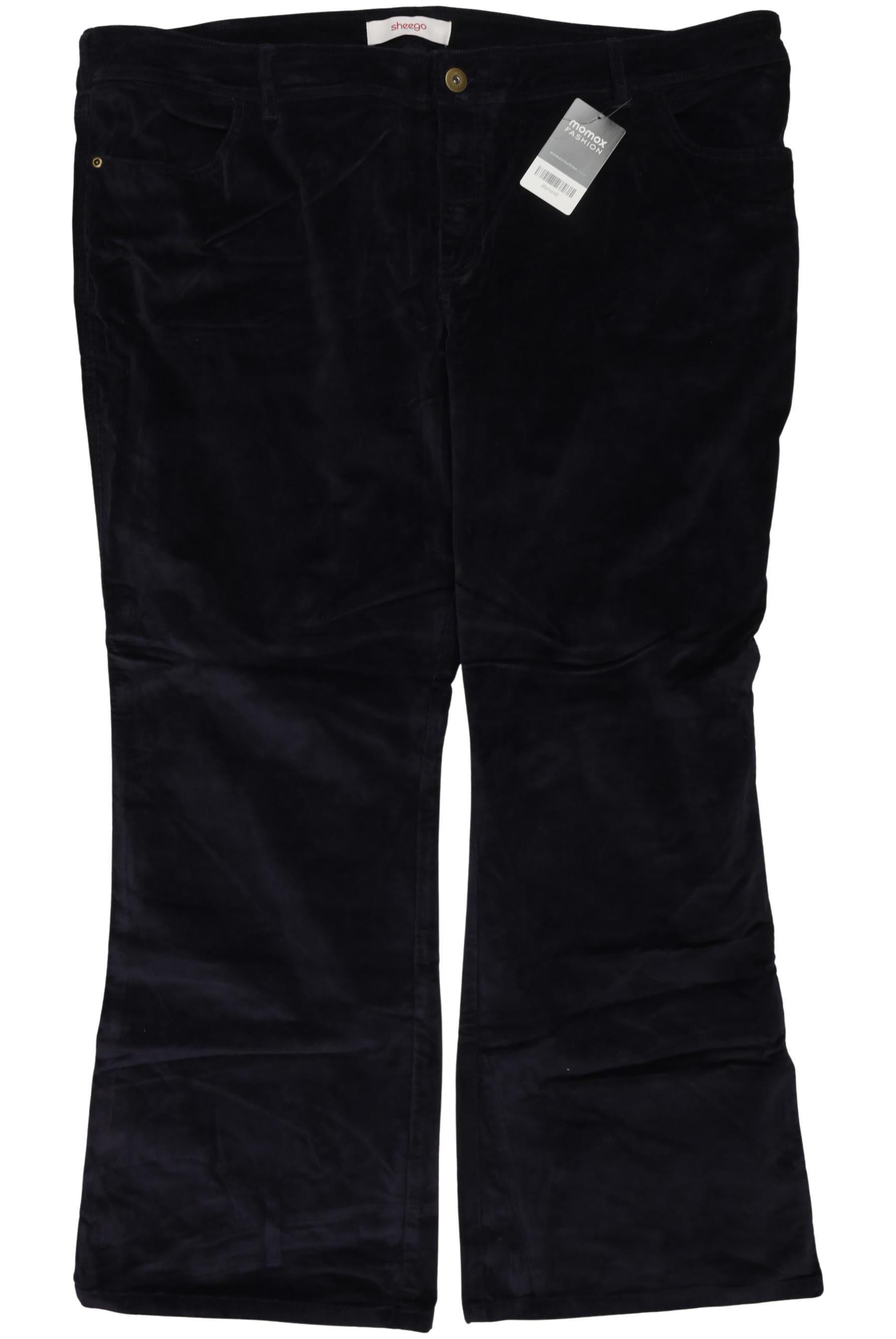 

sheego Damen Stoffhose, marineblau, Gr. 54