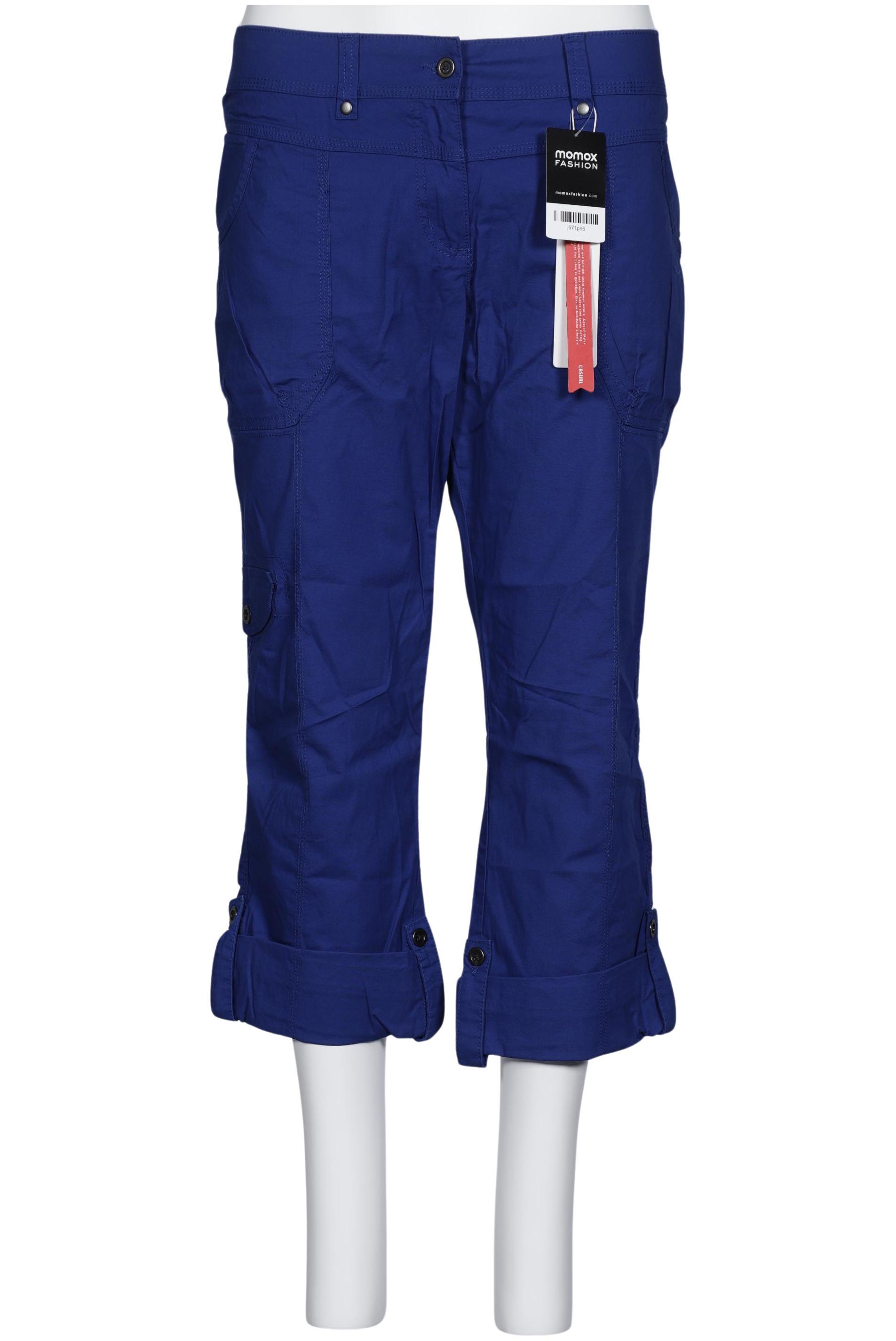 

sheego Damen Stoffhose, blau, Gr. 46