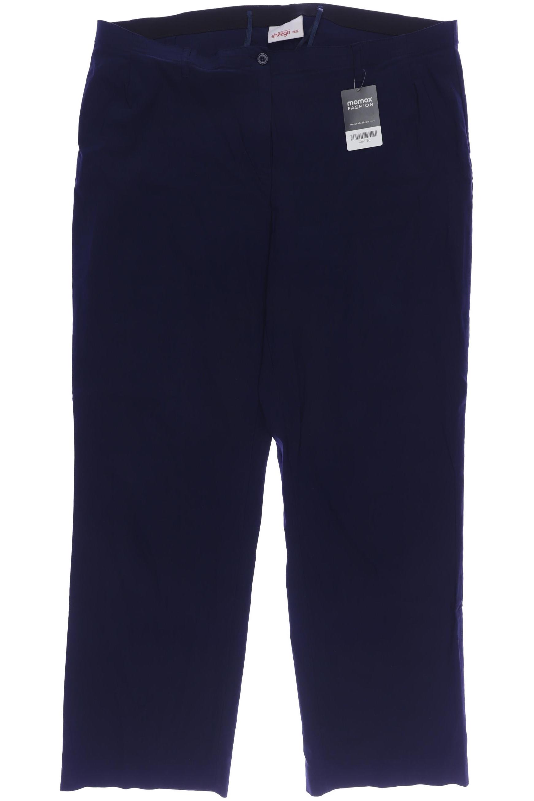 

sheego Damen Stoffhose, blau, Gr. 52