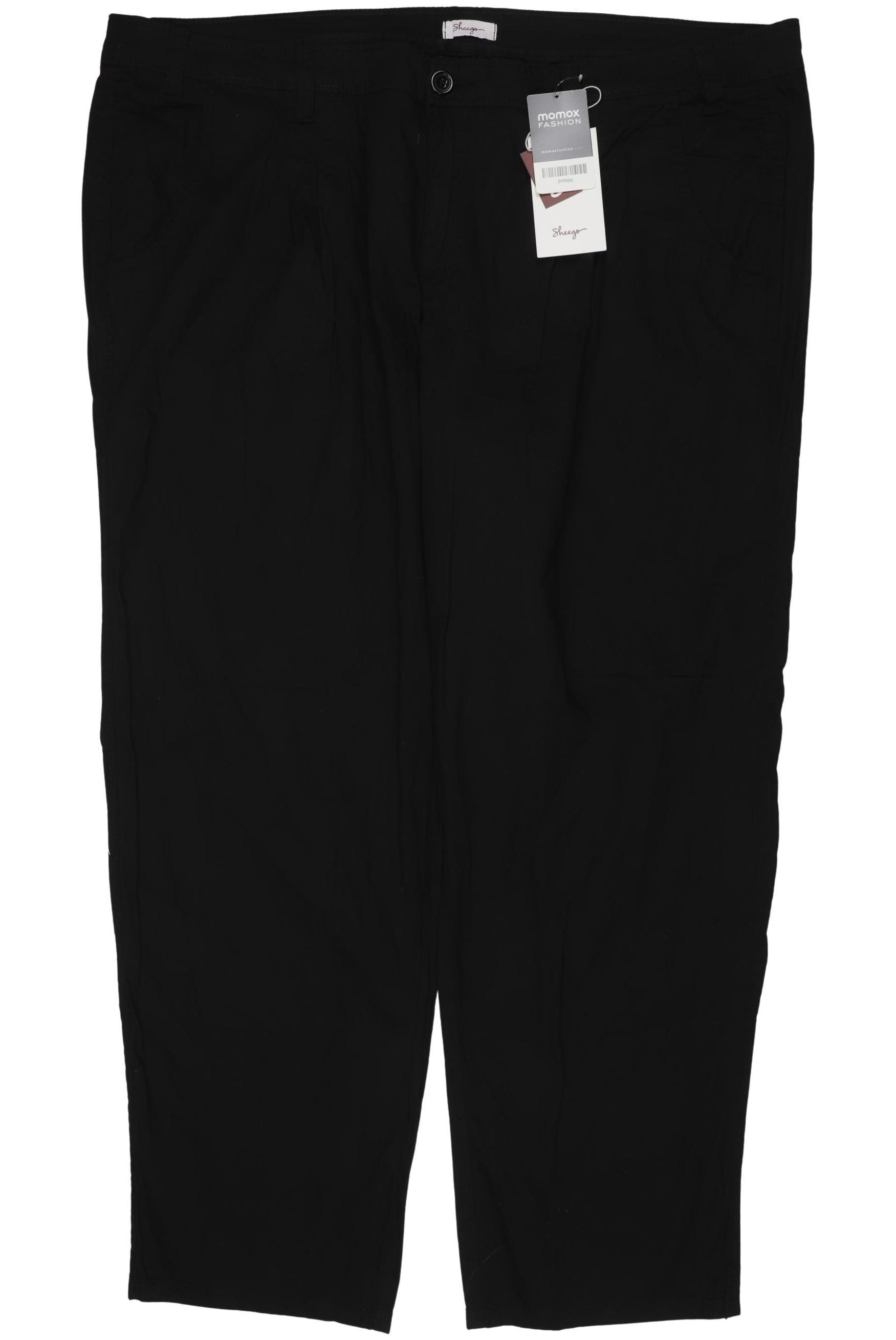 

sheego Damen Stoffhose, schwarz, Gr. 54