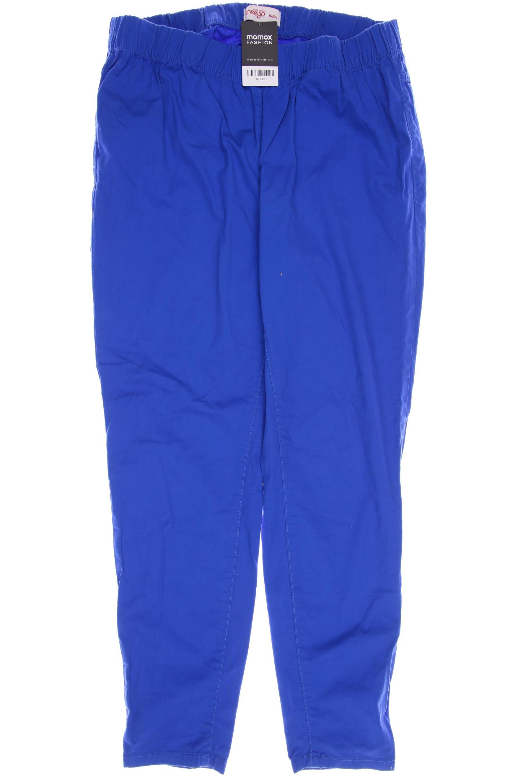 

sheego Damen Stoffhose, blau