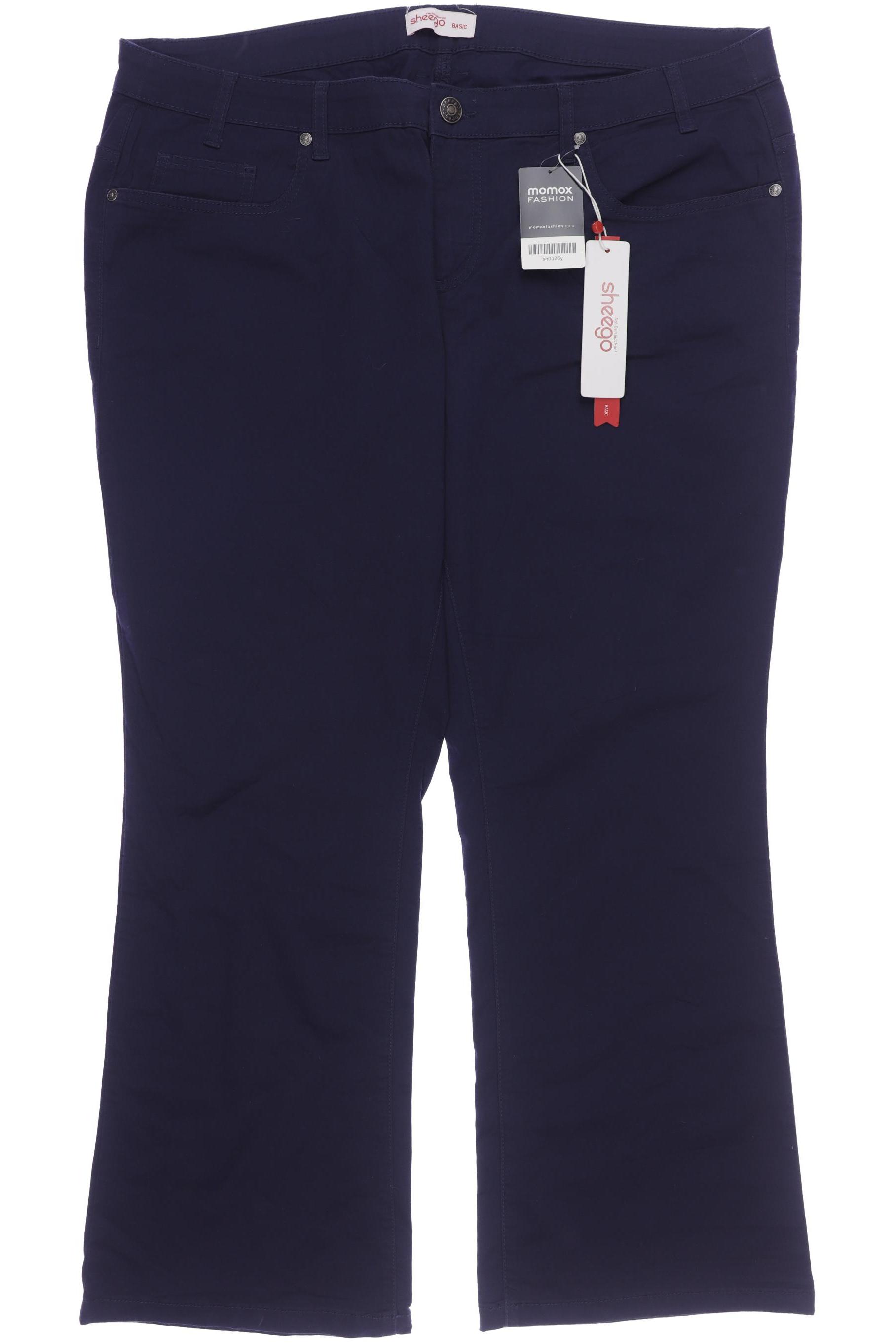 

sheego Damen Stoffhose, marineblau, Gr. 25