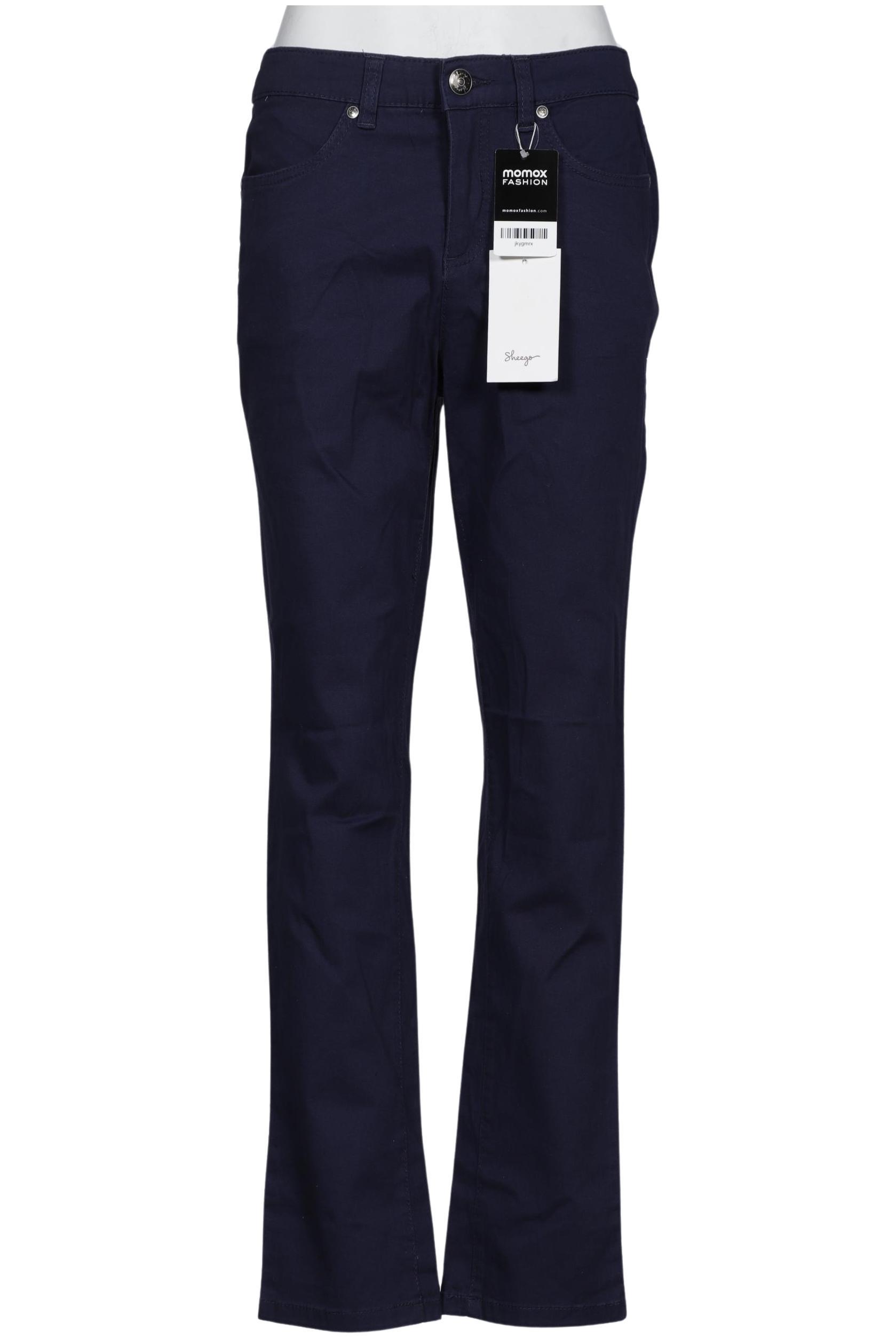 

sheego Damen Stoffhose, marineblau, Gr. 40