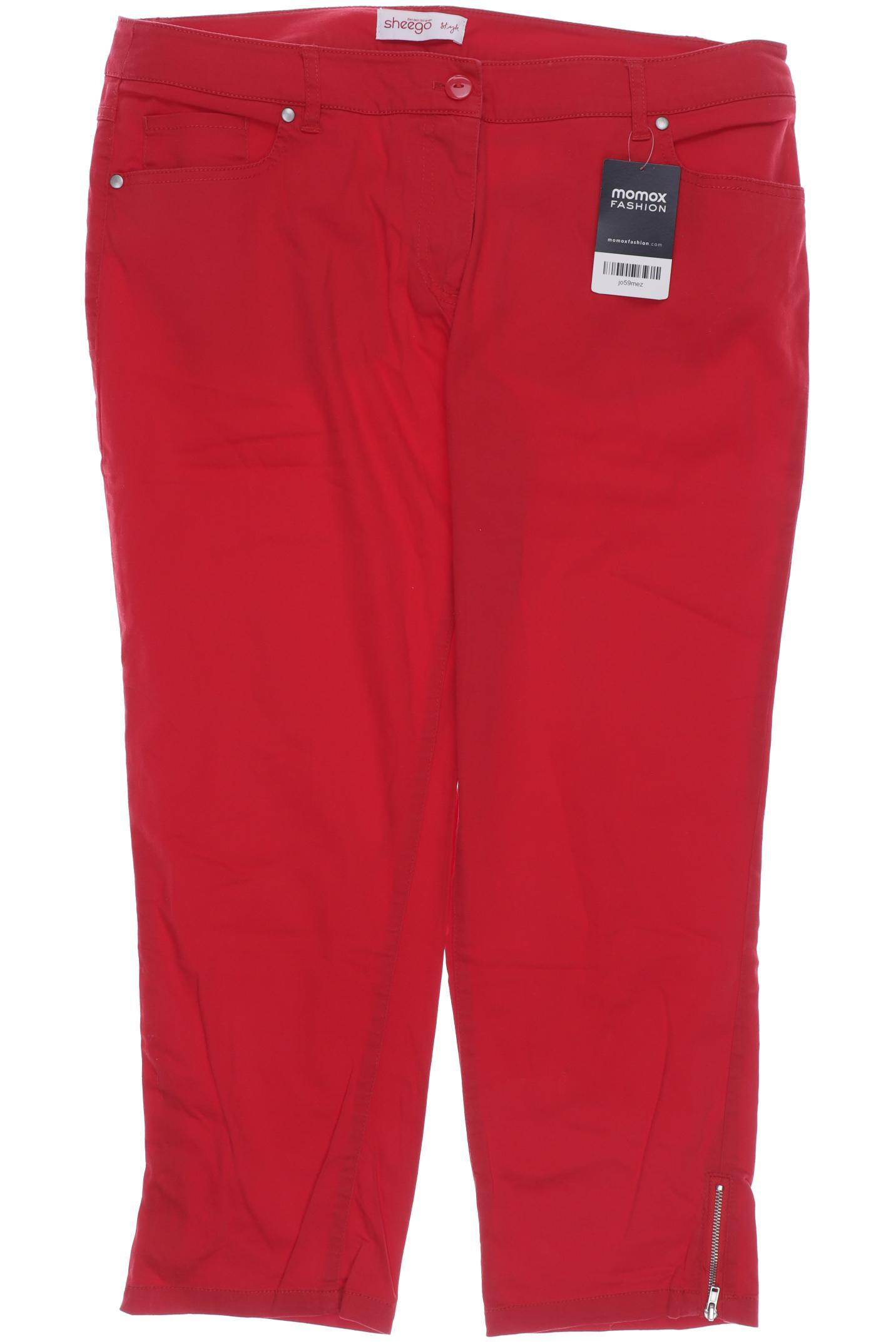 

sheego Damen Stoffhose, rot