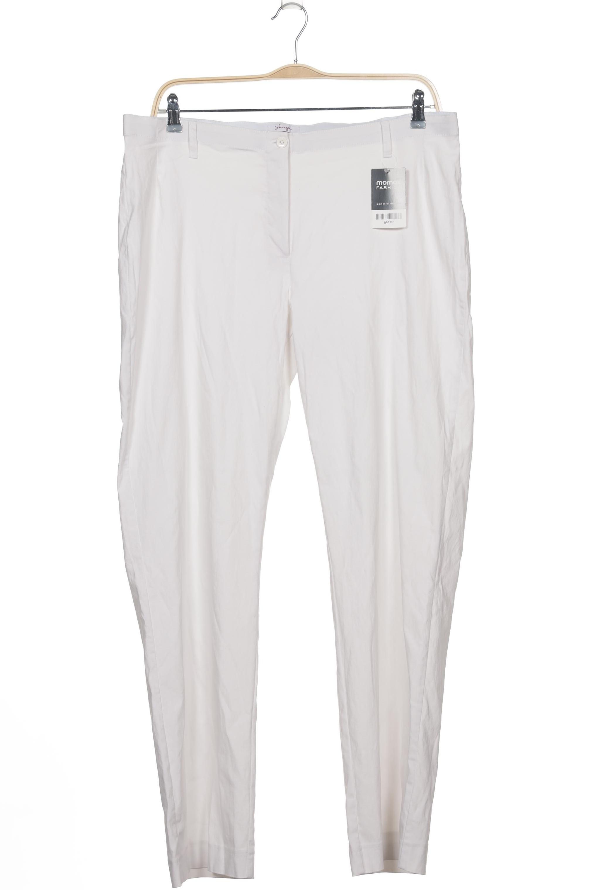 

sheego Damen Stoffhose, weiß, Gr. 37