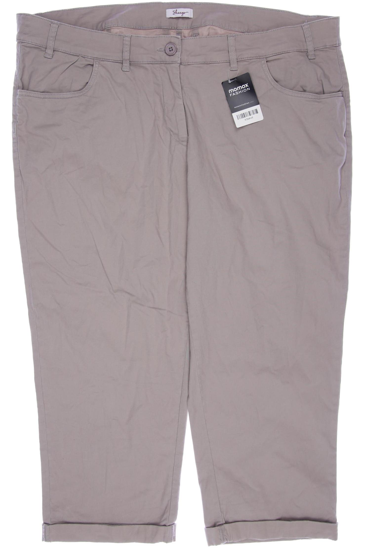 

sheego Damen Stoffhose, beige