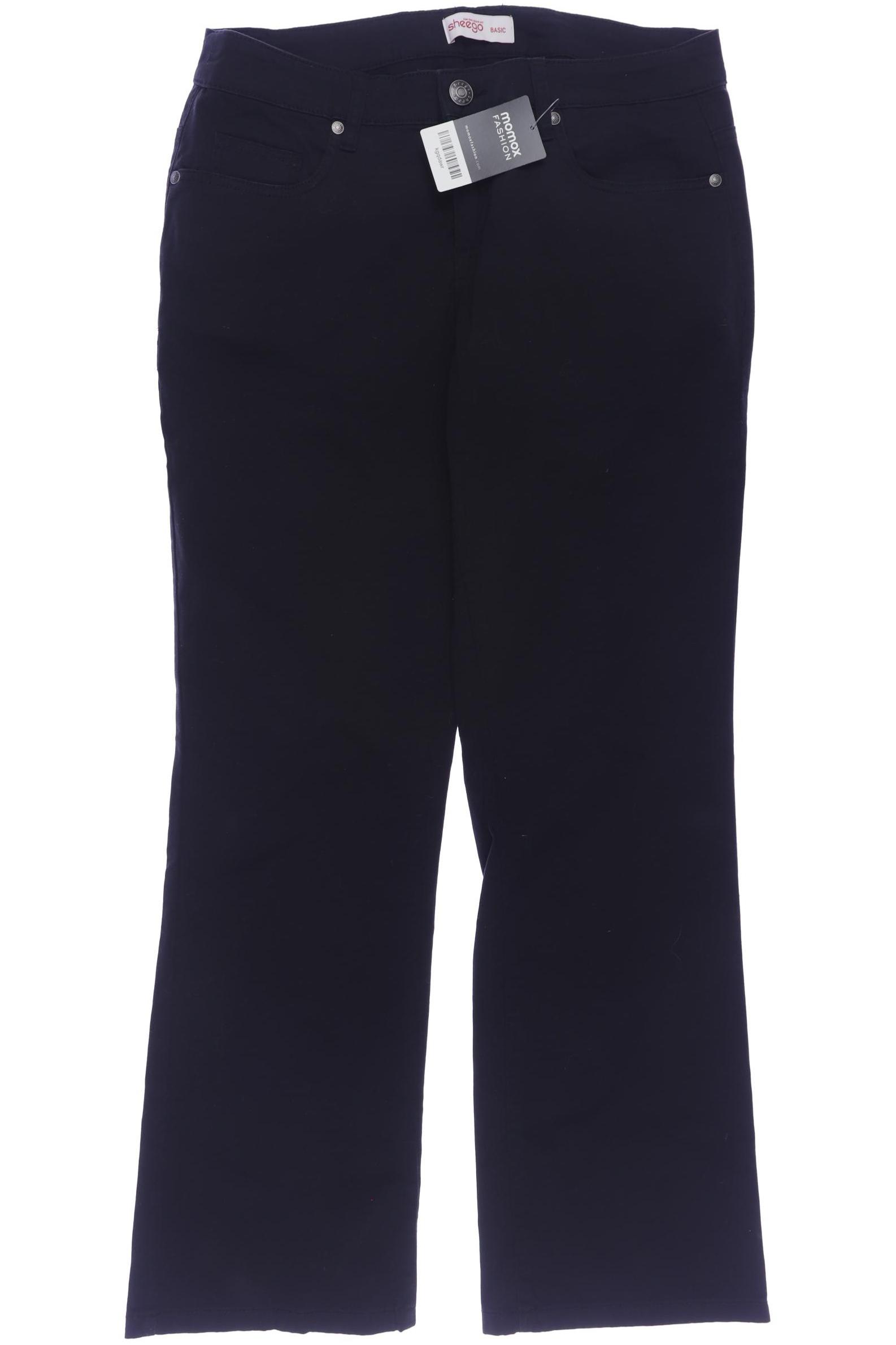 

sheego Damen Stoffhose, schwarz, Gr. 21
