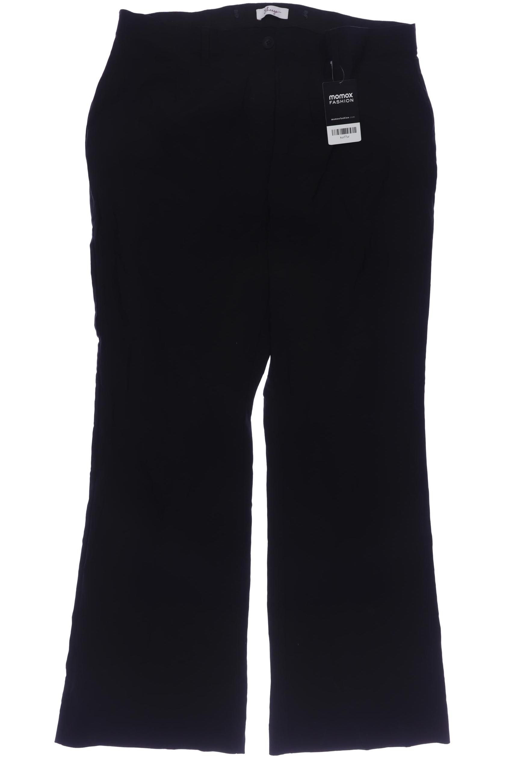

sheego Damen Stoffhose, schwarz, Gr. 48