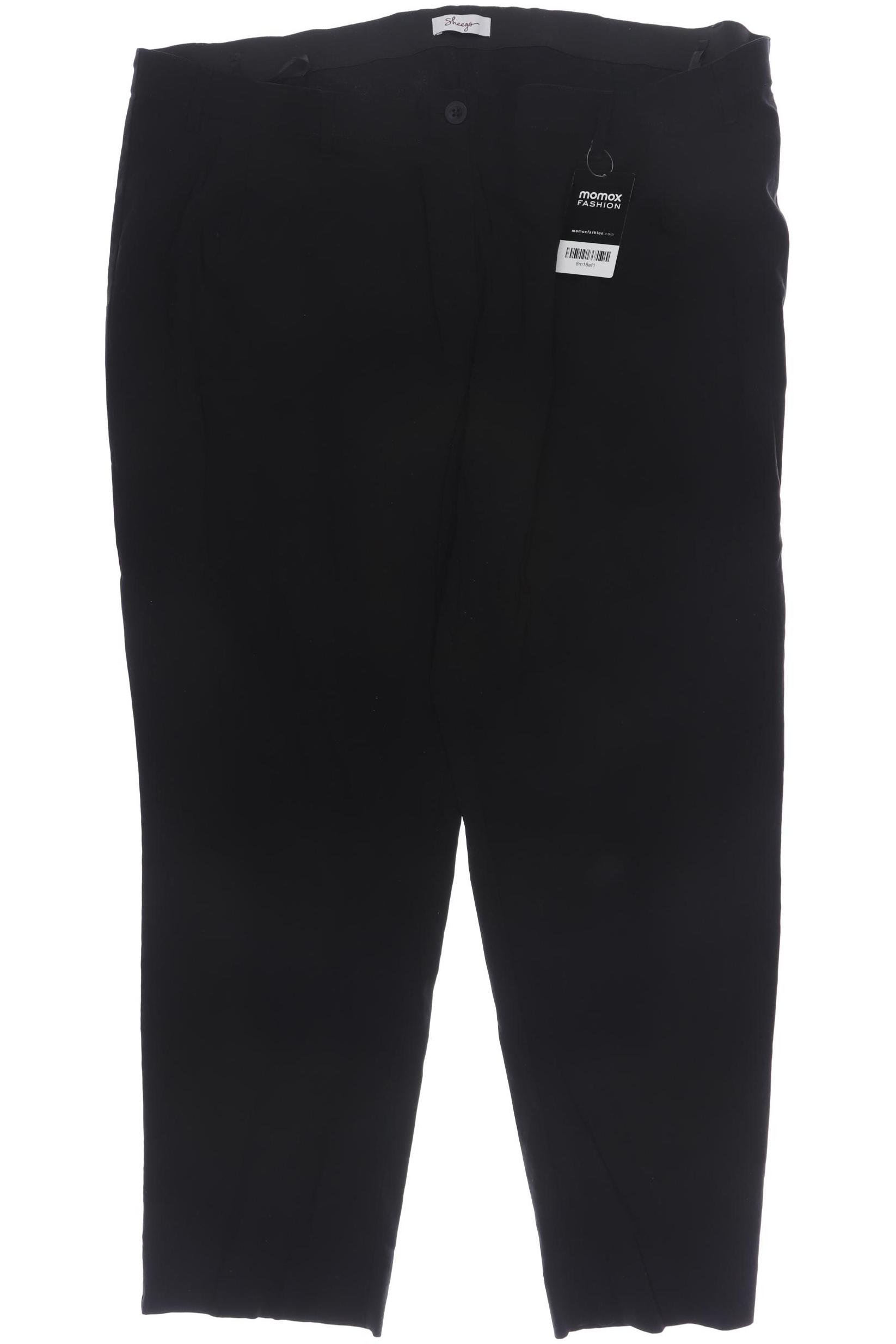 

sheego Damen Stoffhose, schwarz, Gr. 54