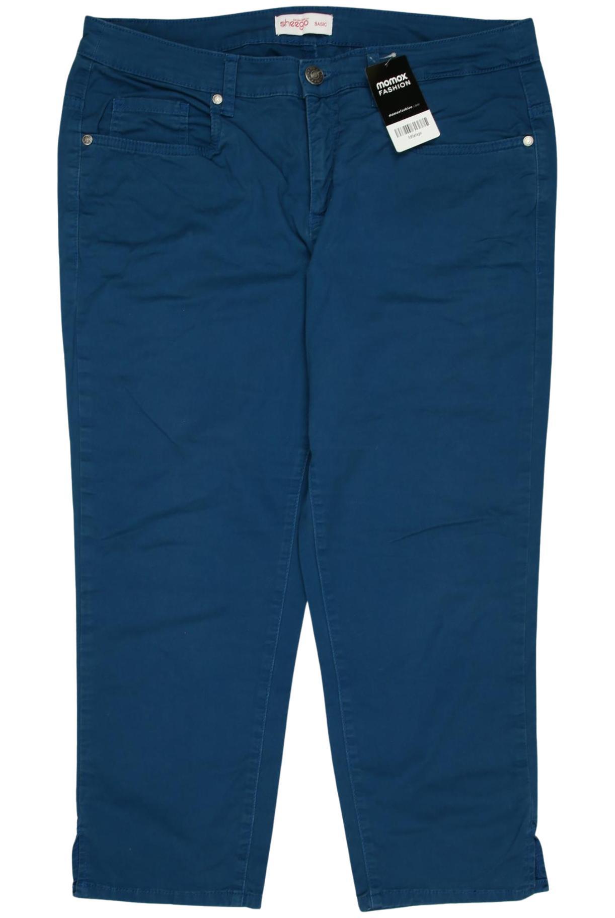 

sheego Damen Stoffhose, türkis, Gr. 44