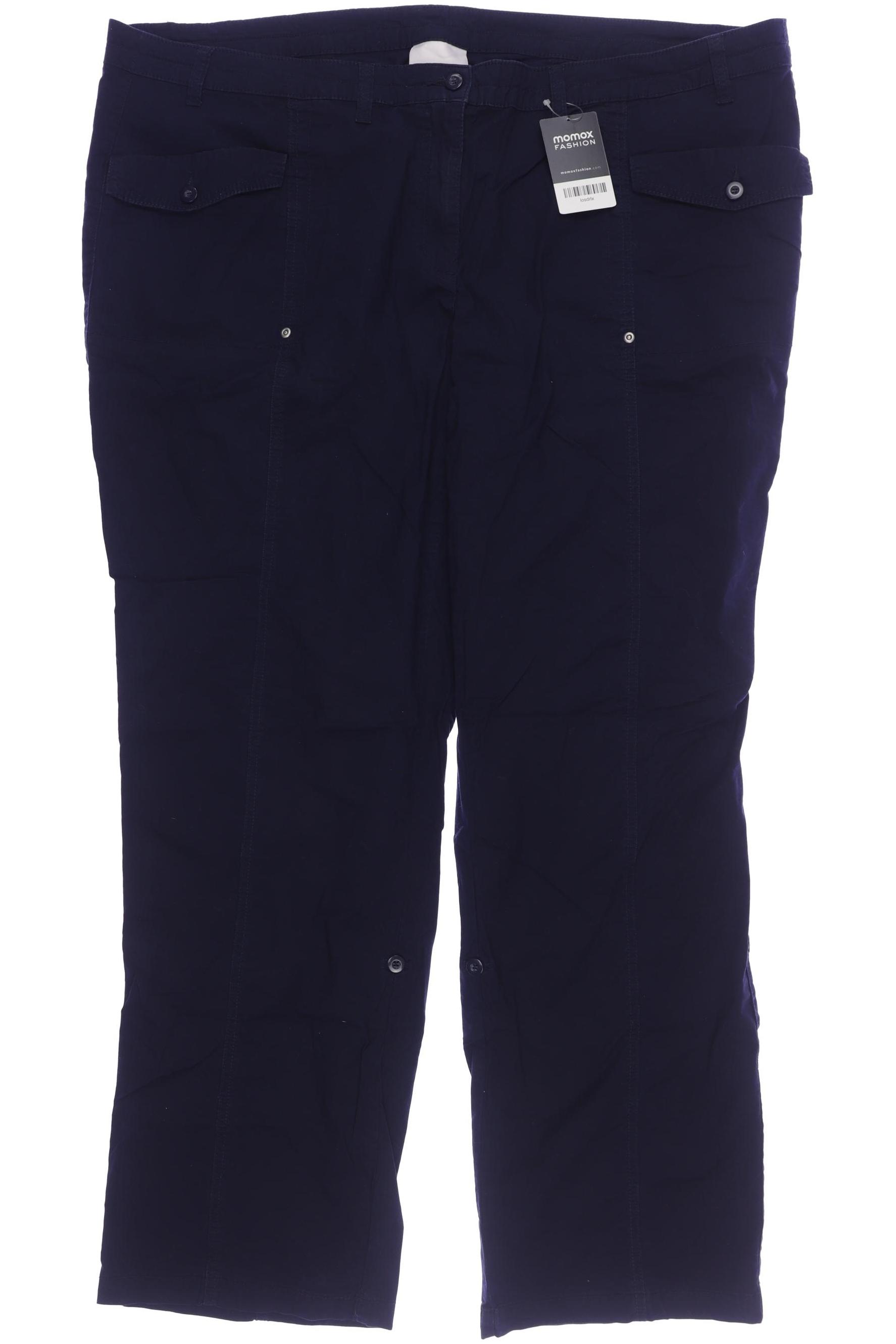 

sheego Damen Stoffhose, marineblau, Gr. 108