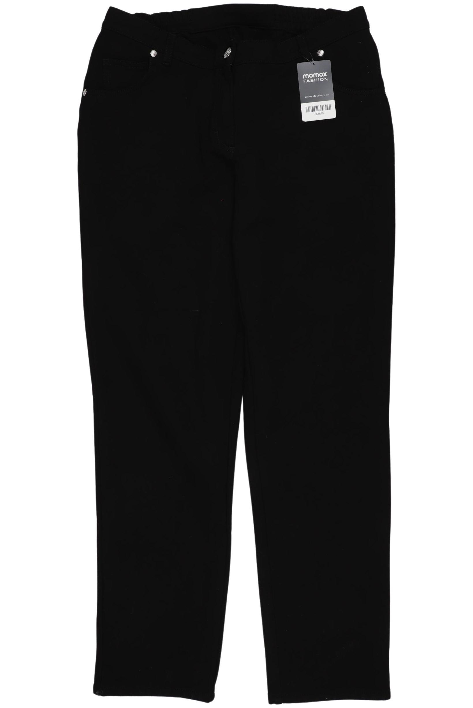 

sheego Damen Stoffhose, schwarz, Gr. 44
