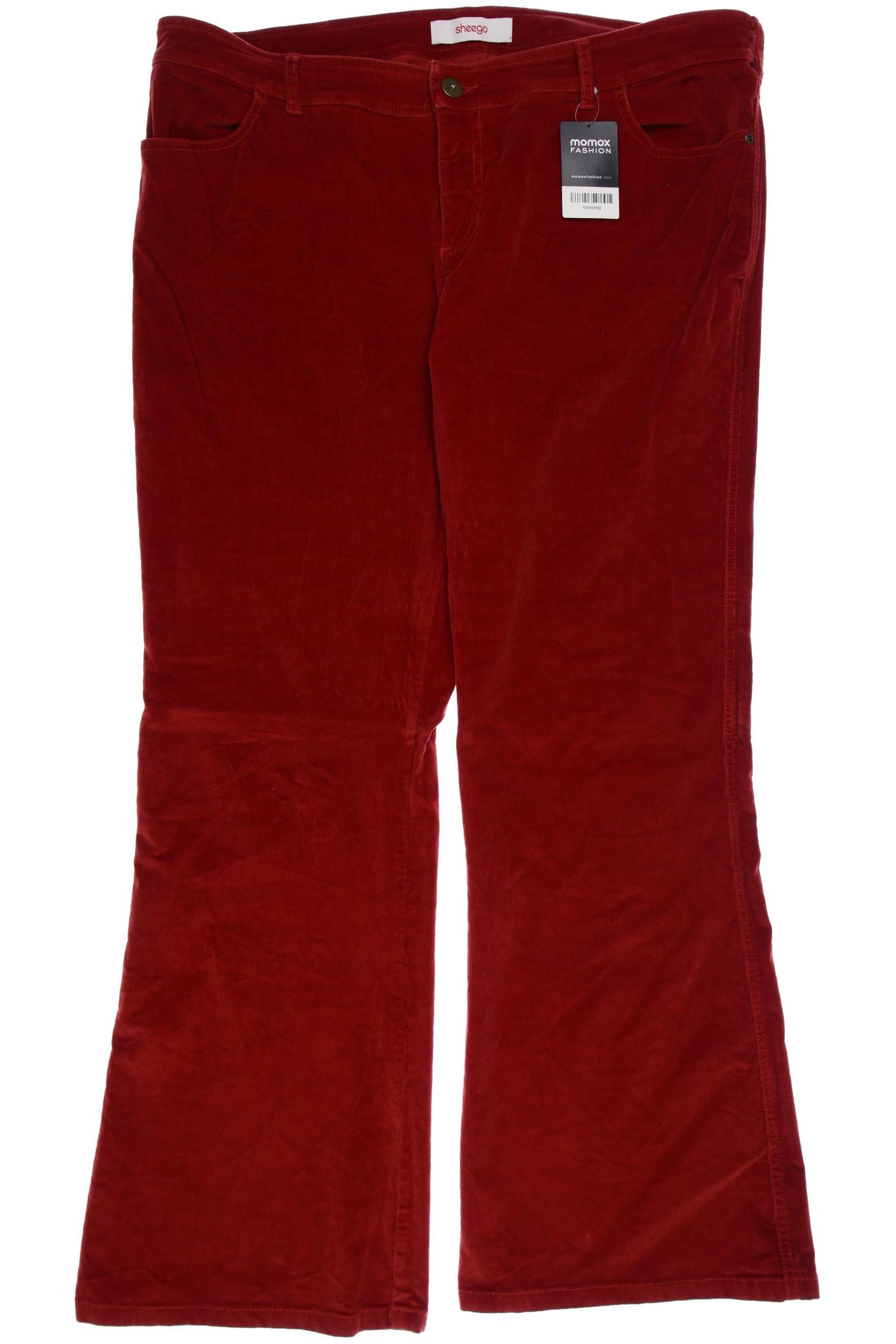 

sheego Damen Stoffhose, rot, Gr. 50