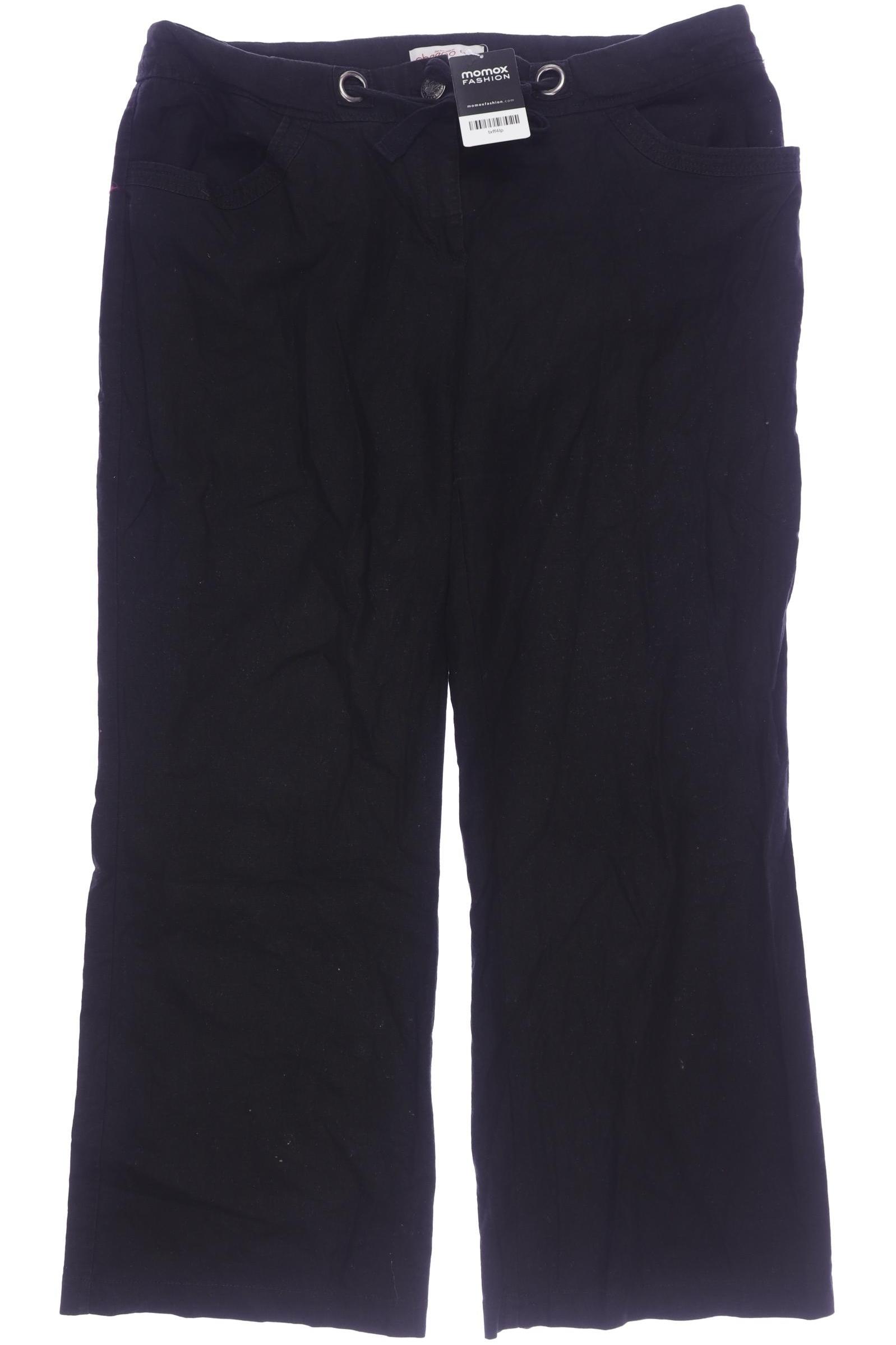 

sheego Damen Stoffhose, schwarz, Gr. 46