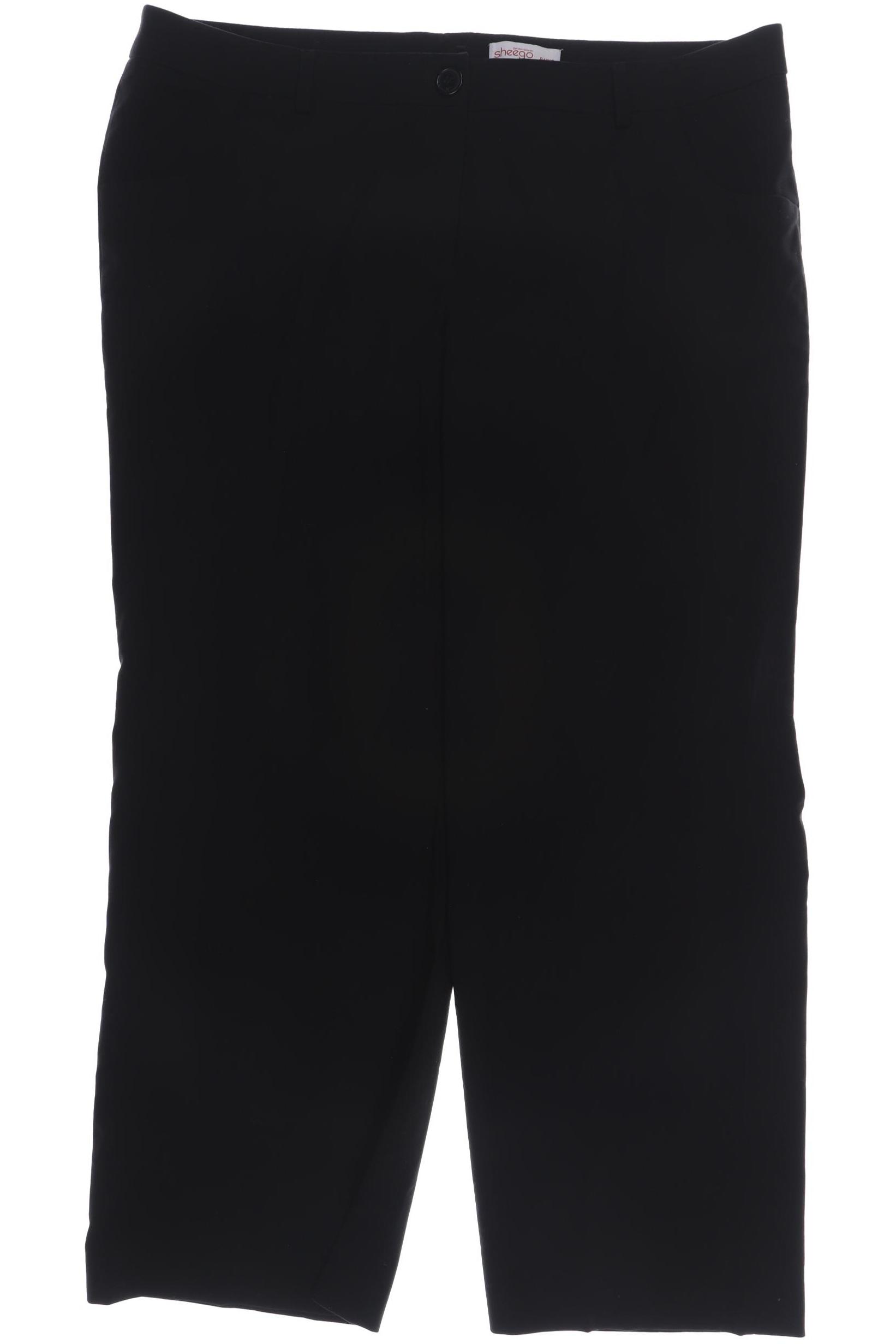 

sheego Damen Stoffhose, schwarz, Gr. 25