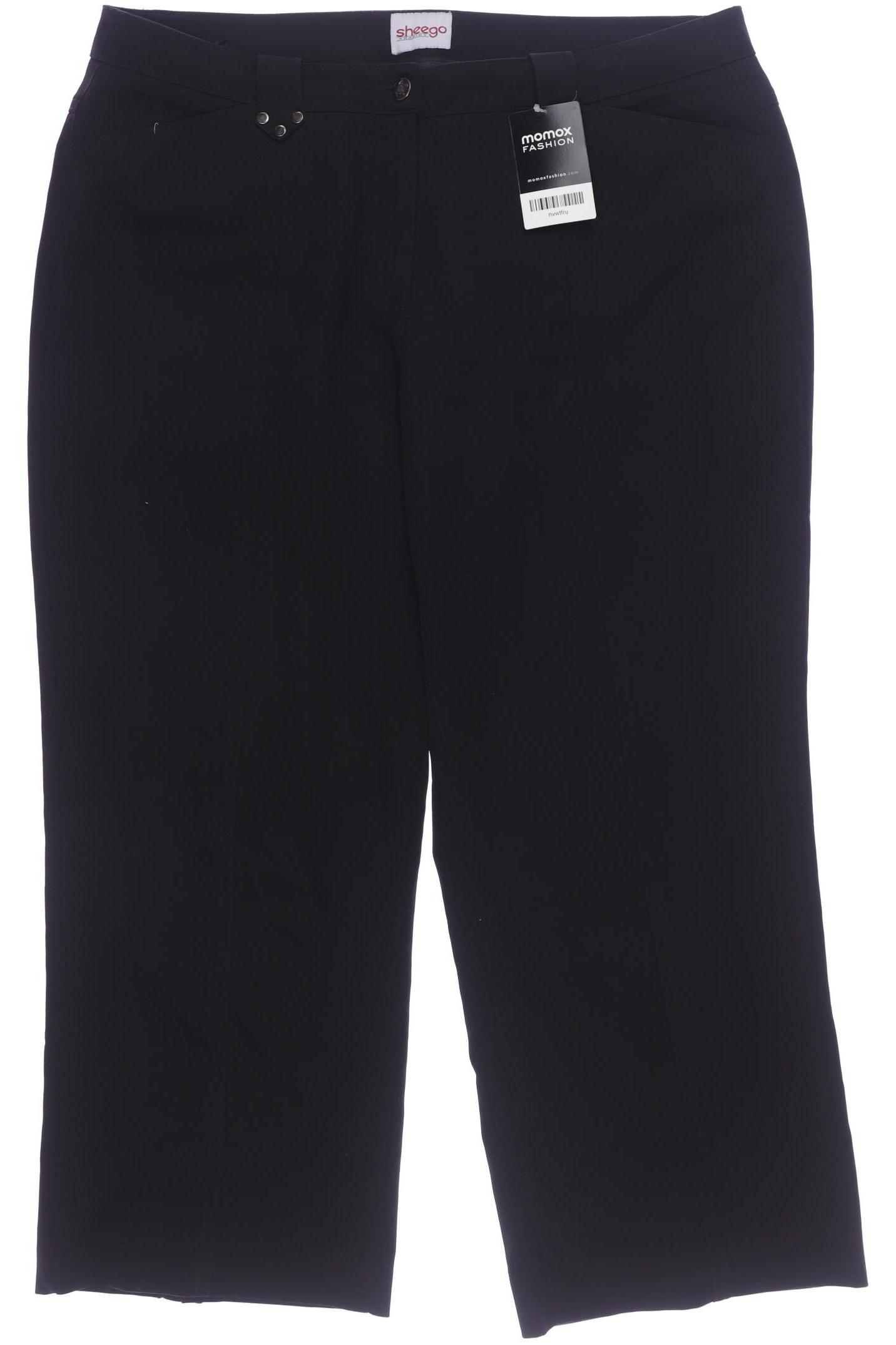 

sheego Damen Stoffhose, schwarz, Gr. 46