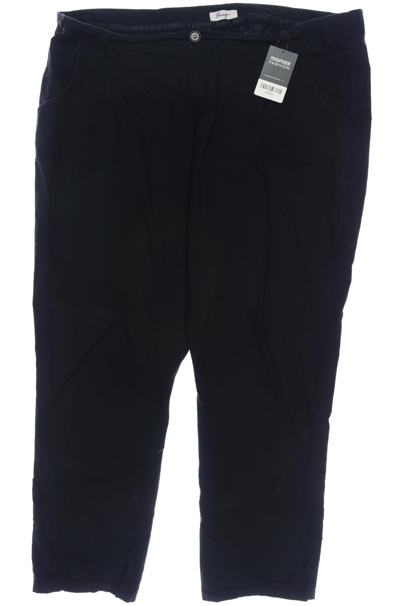 

sheego Damen Stoffhose, schwarz, Gr. 50
