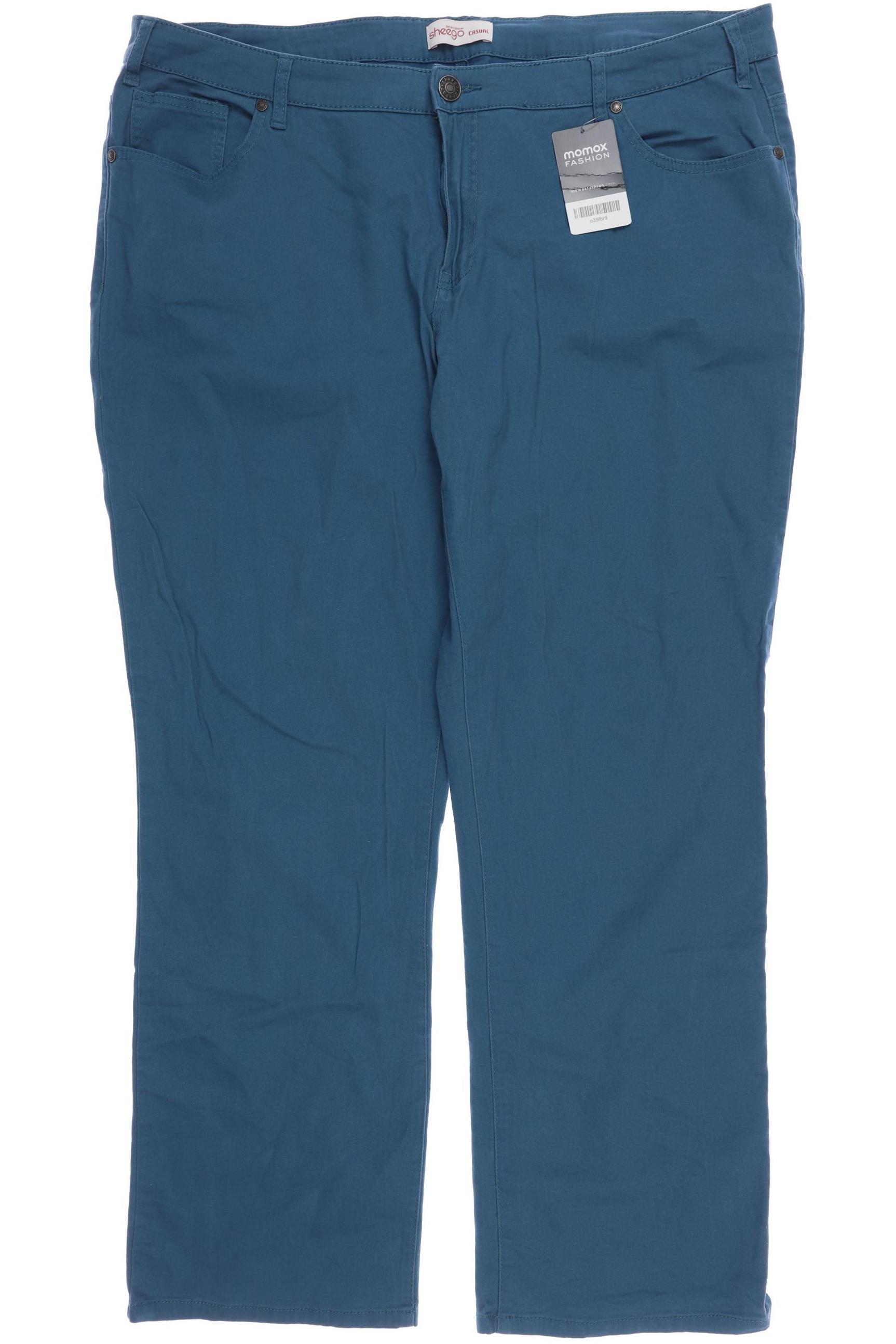 

sheego Damen Stoffhose, türkis, Gr. 52