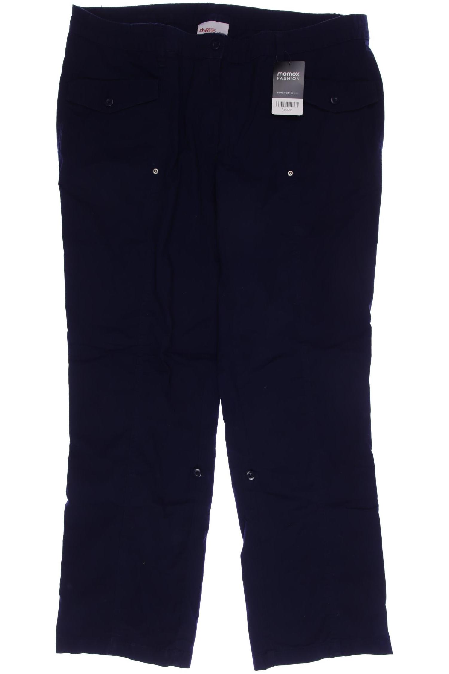 

sheego Damen Stoffhose, marineblau, Gr. 48