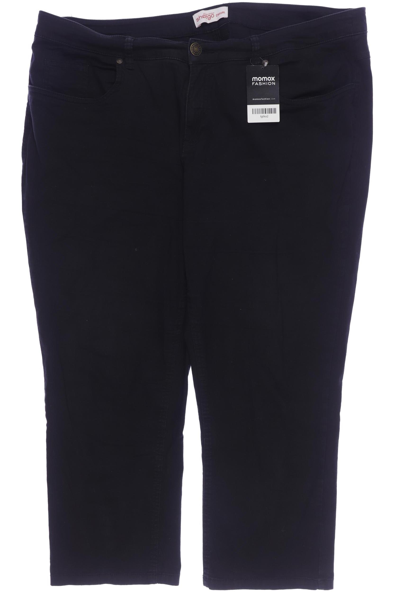 

sheego Damen Stoffhose, schwarz, Gr. 48