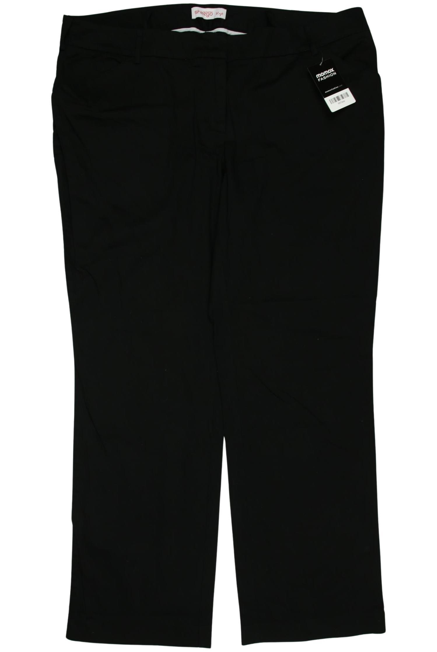 

sheego Damen Stoffhose, schwarz, Gr. 50