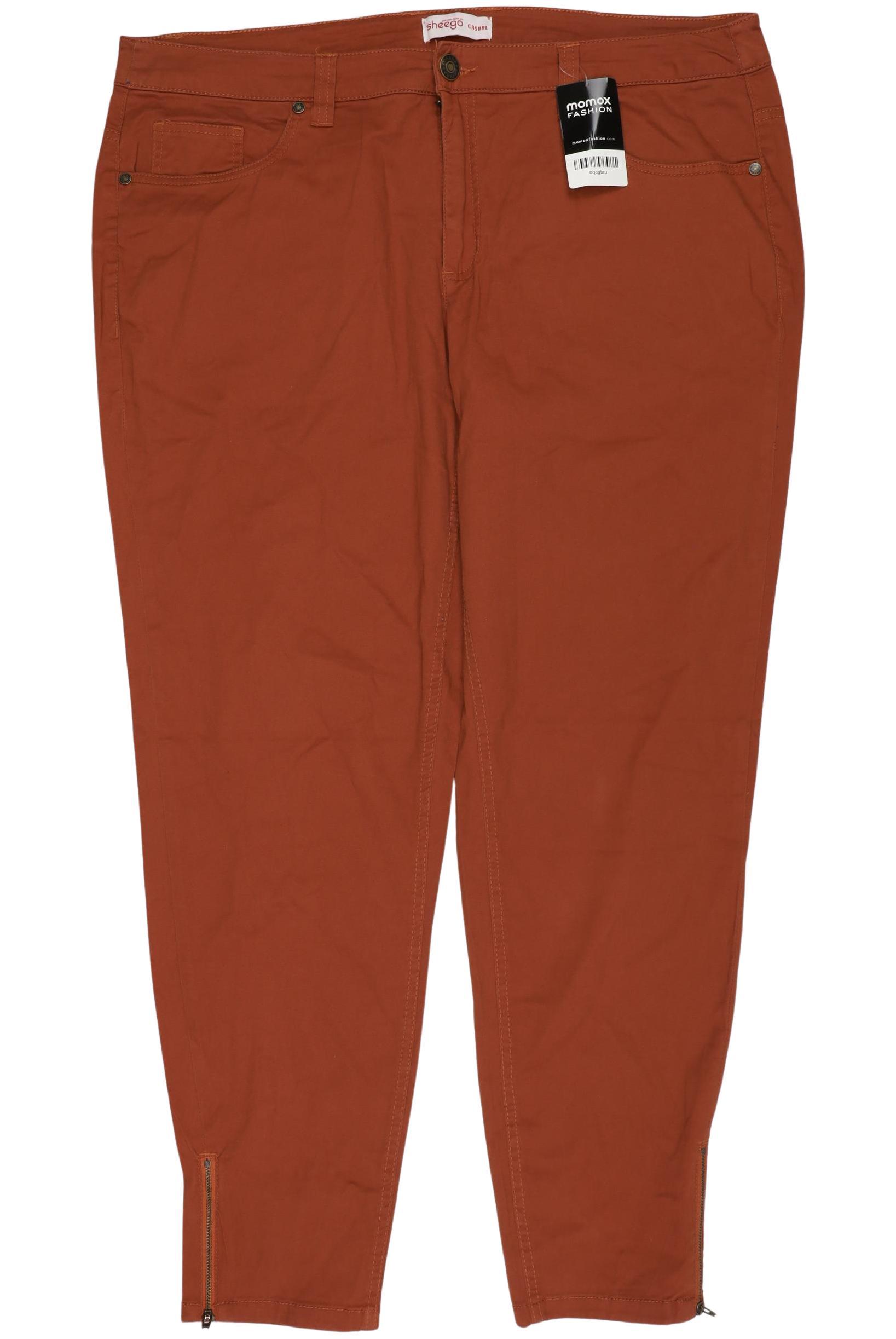 

sheego Damen Stoffhose, braun, Gr. 96