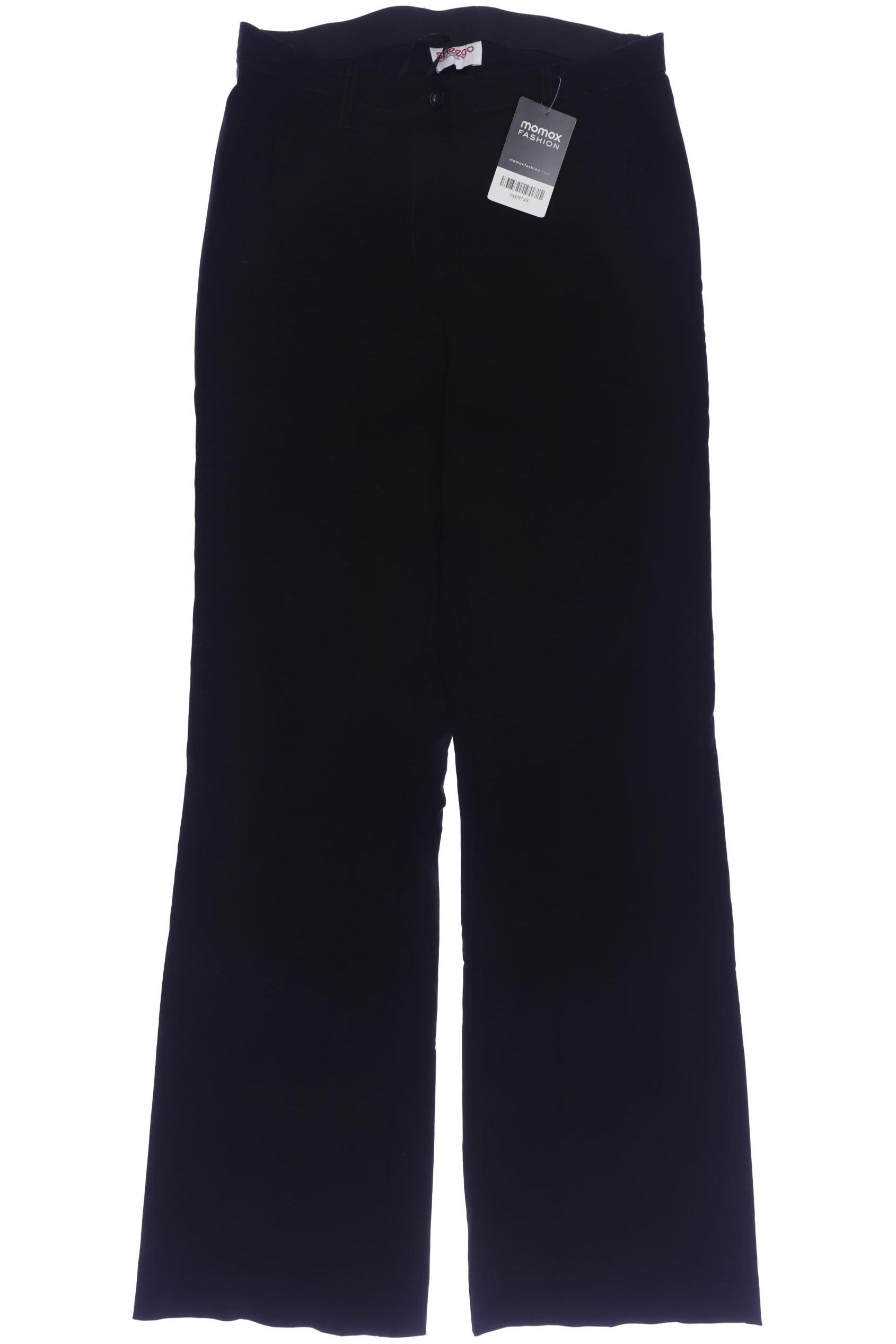 

sheego Damen Stoffhose, schwarz, Gr. 40