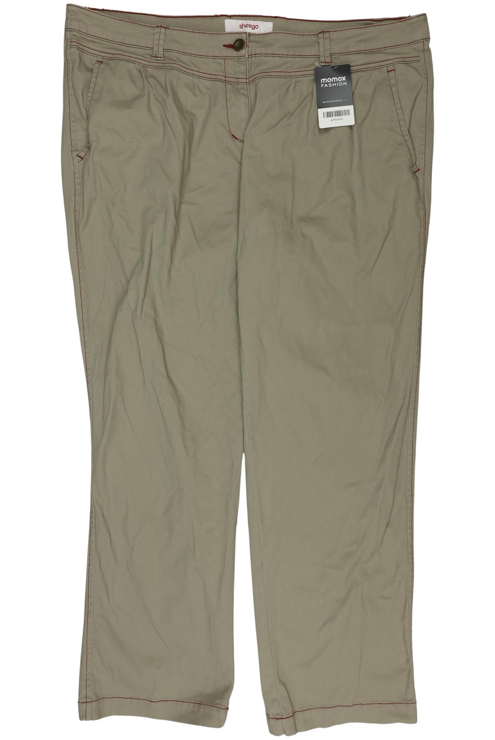 

sheego Damen Stoffhose, beige, Gr. 24