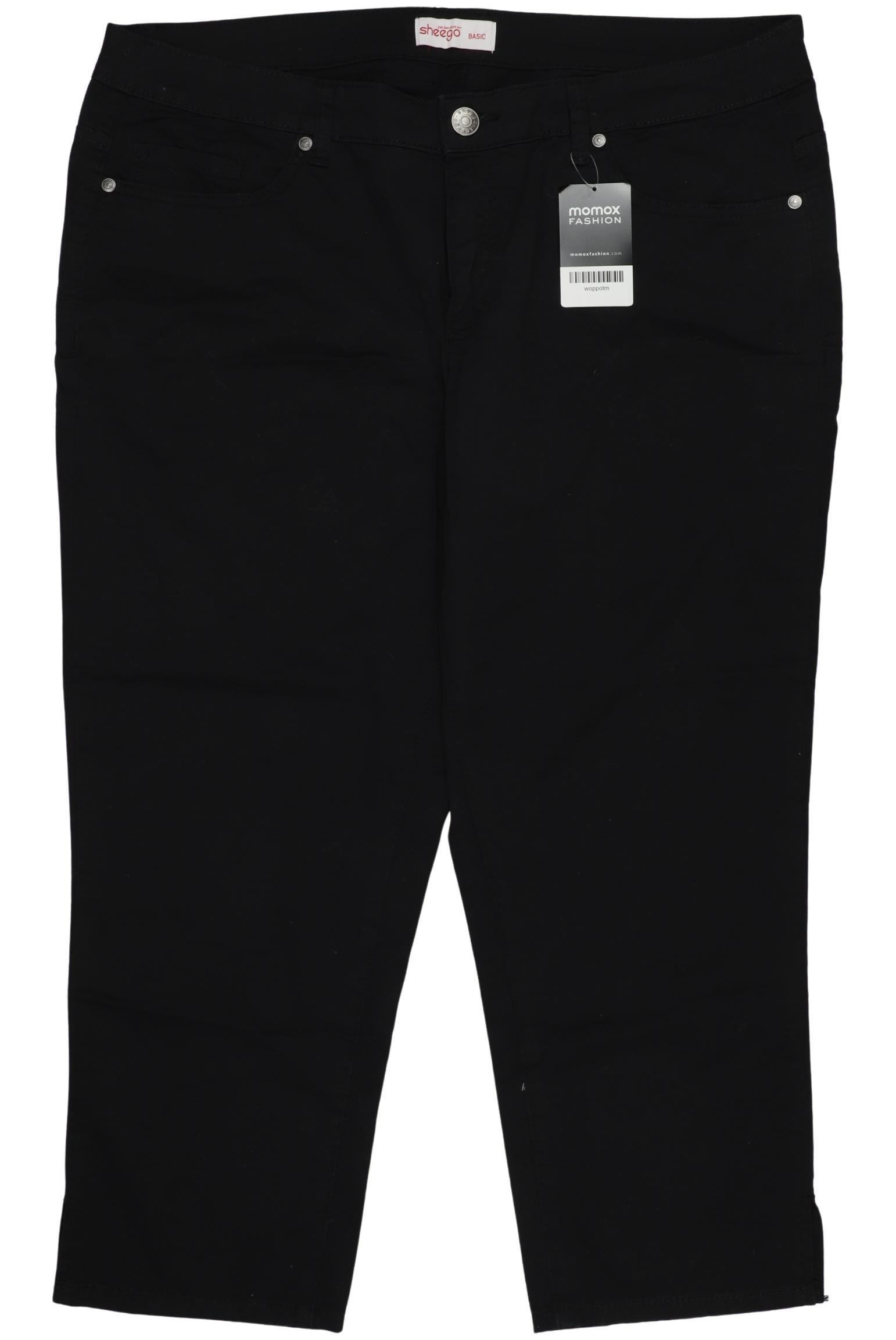

sheego Damen Stoffhose, schwarz, Gr. 48