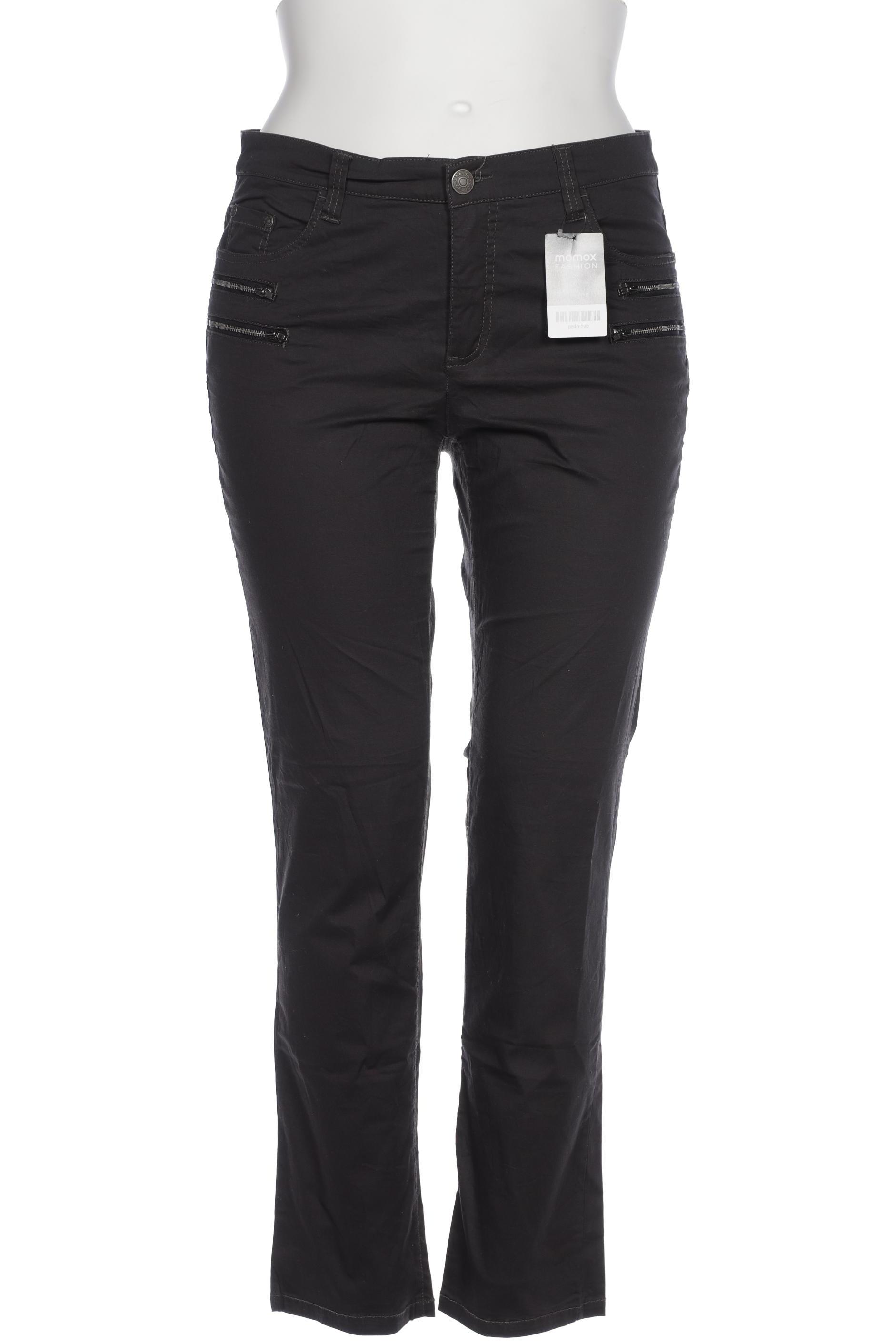 

sheego Damen Stoffhose, grau, Gr. 44
