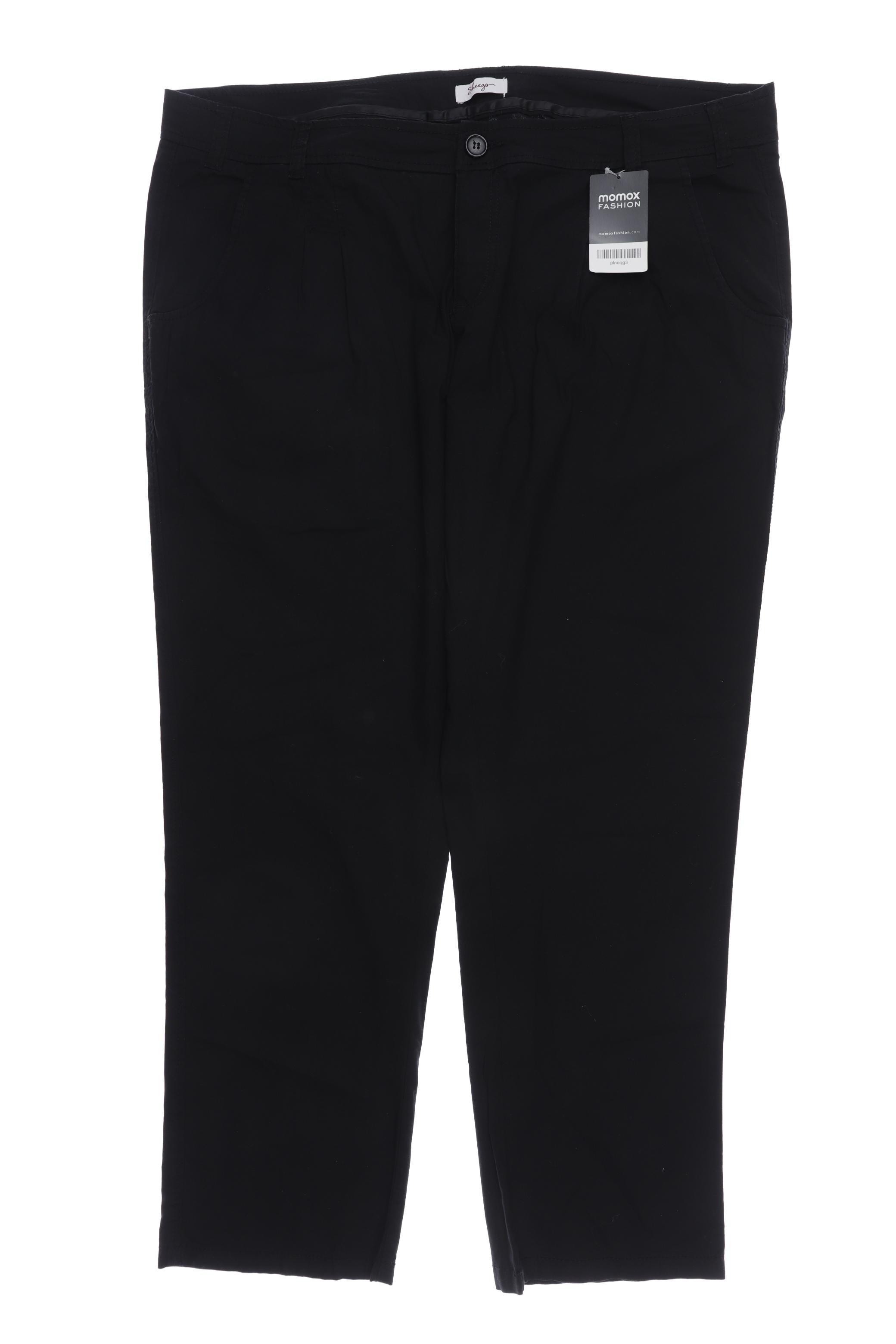 

sheego Damen Stoffhose, schwarz, Gr. 50