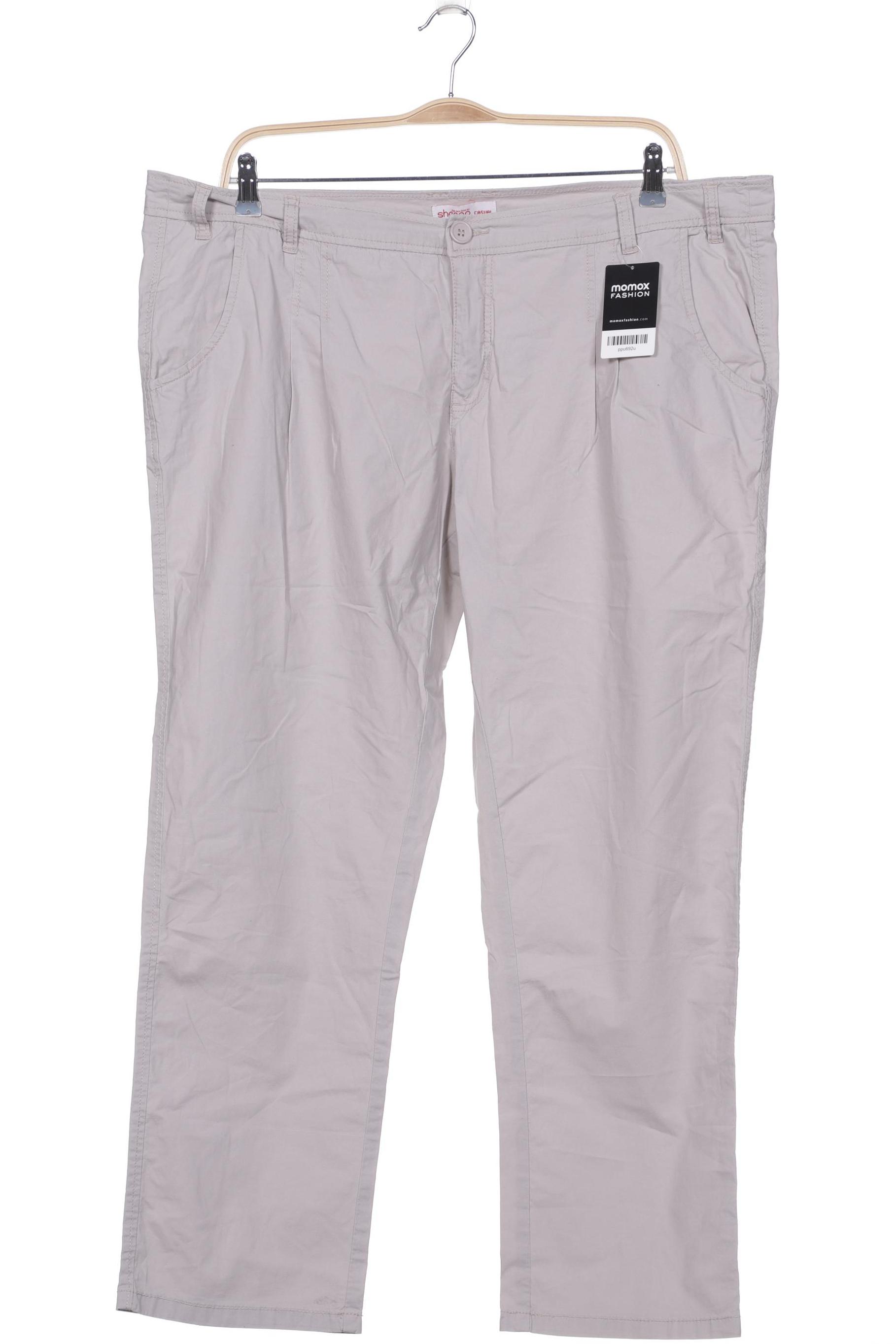 

sheego Damen Stoffhose, beige