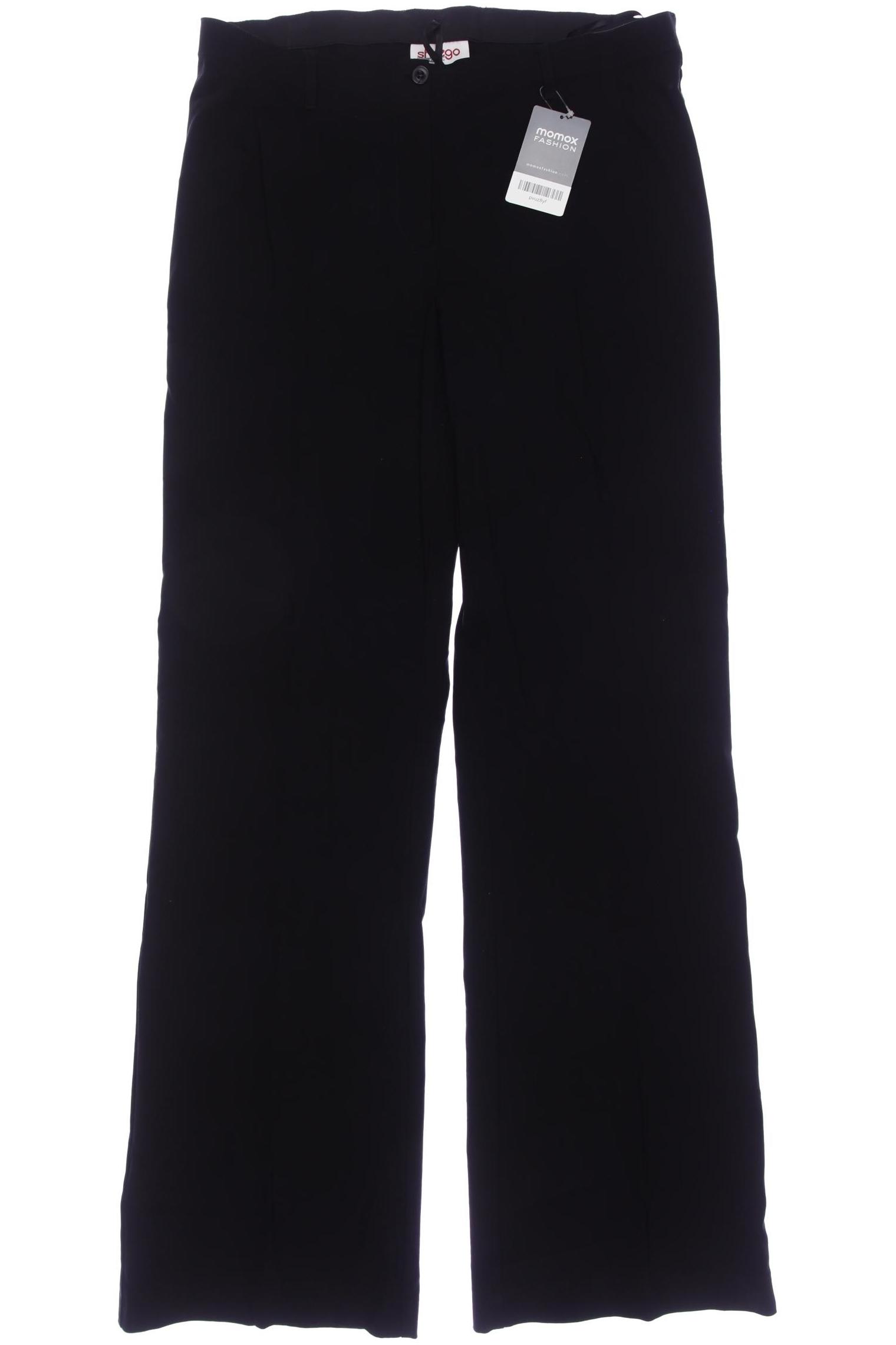 

sheego Damen Stoffhose, schwarz, Gr. 88