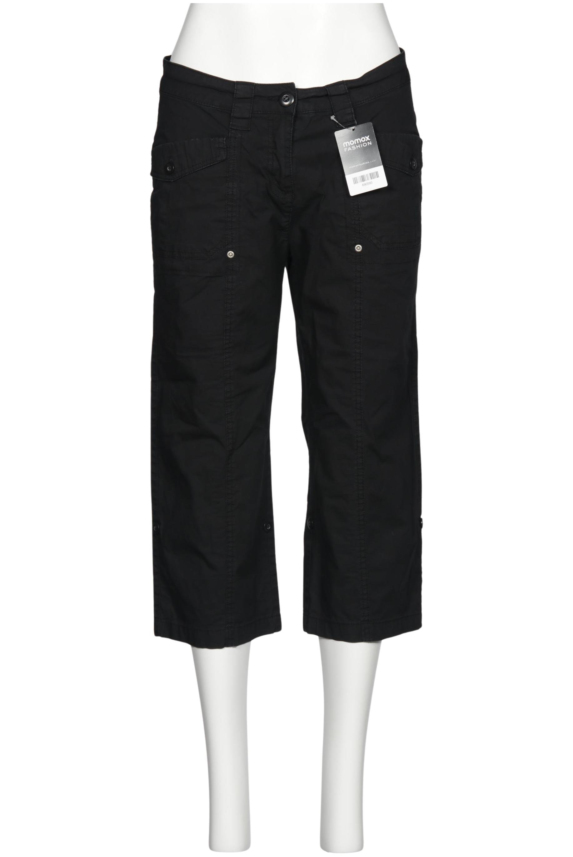 

sheego Damen Stoffhose, schwarz, Gr. 42