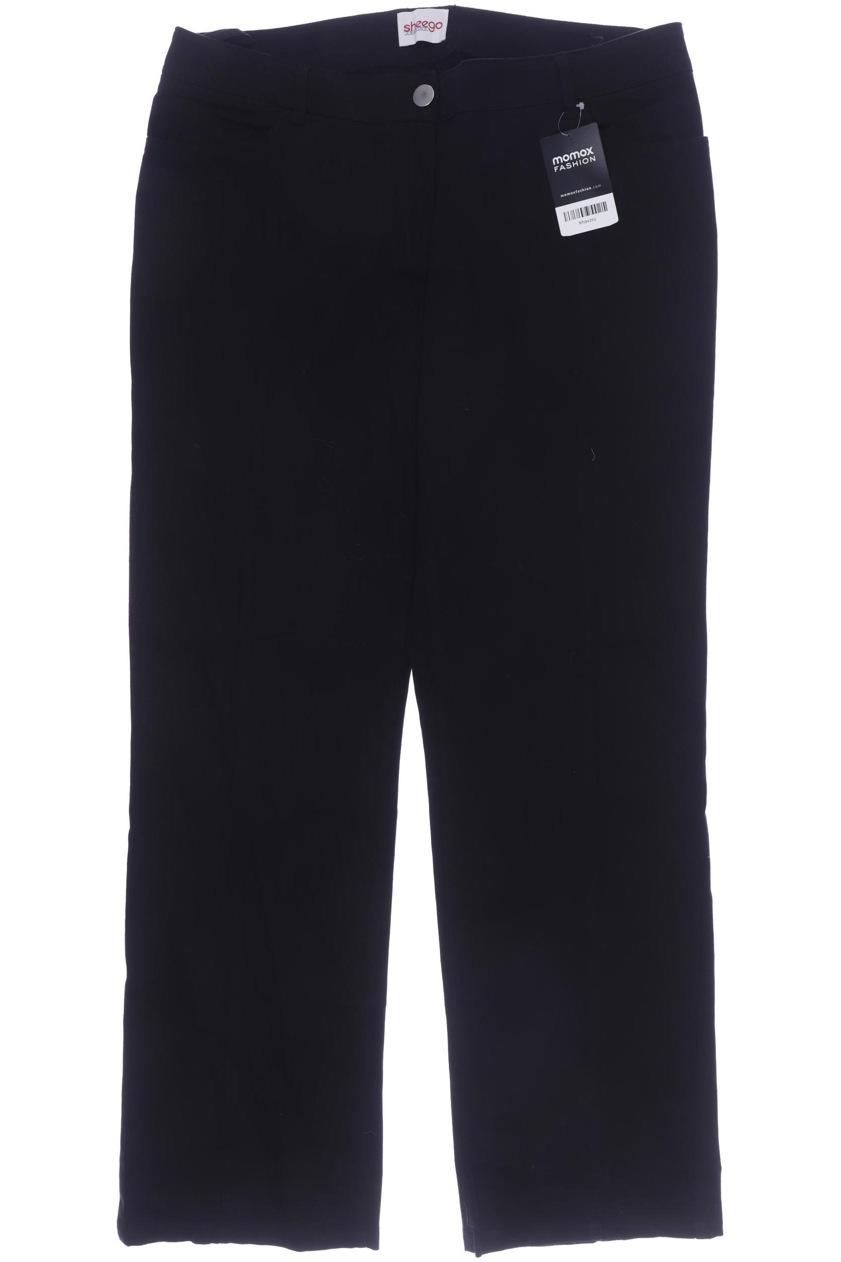 

sheego Damen Stoffhose, schwarz