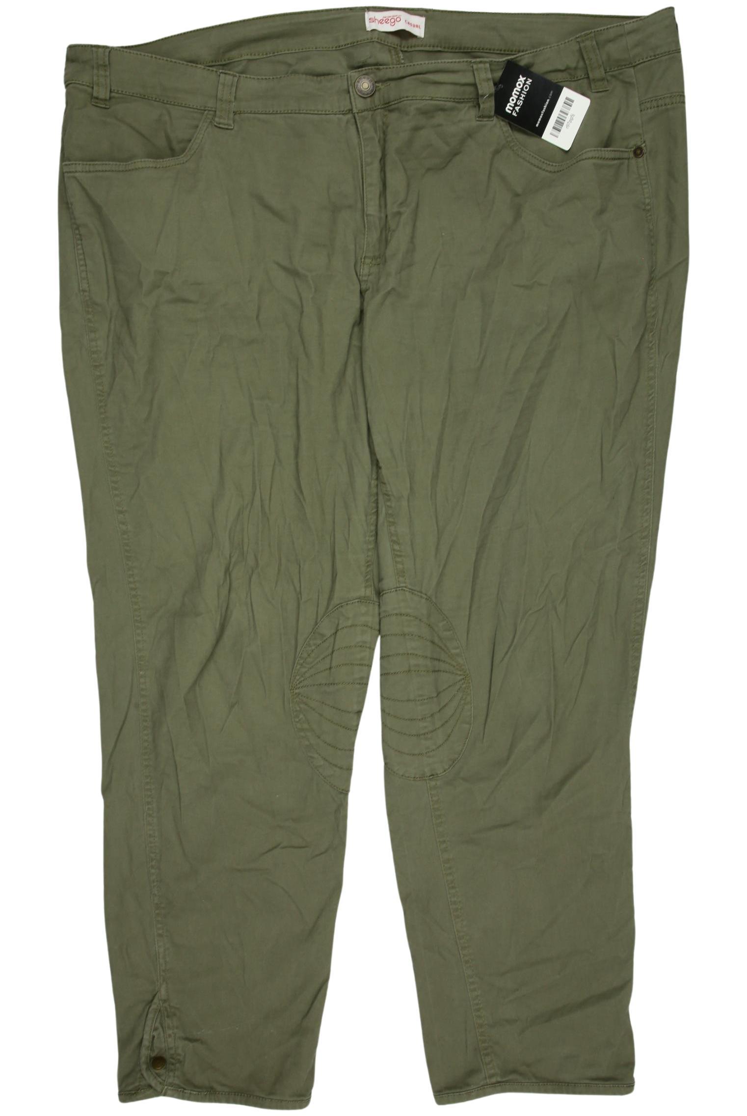 

sheego Damen Stoffhose, grün, Gr. 42