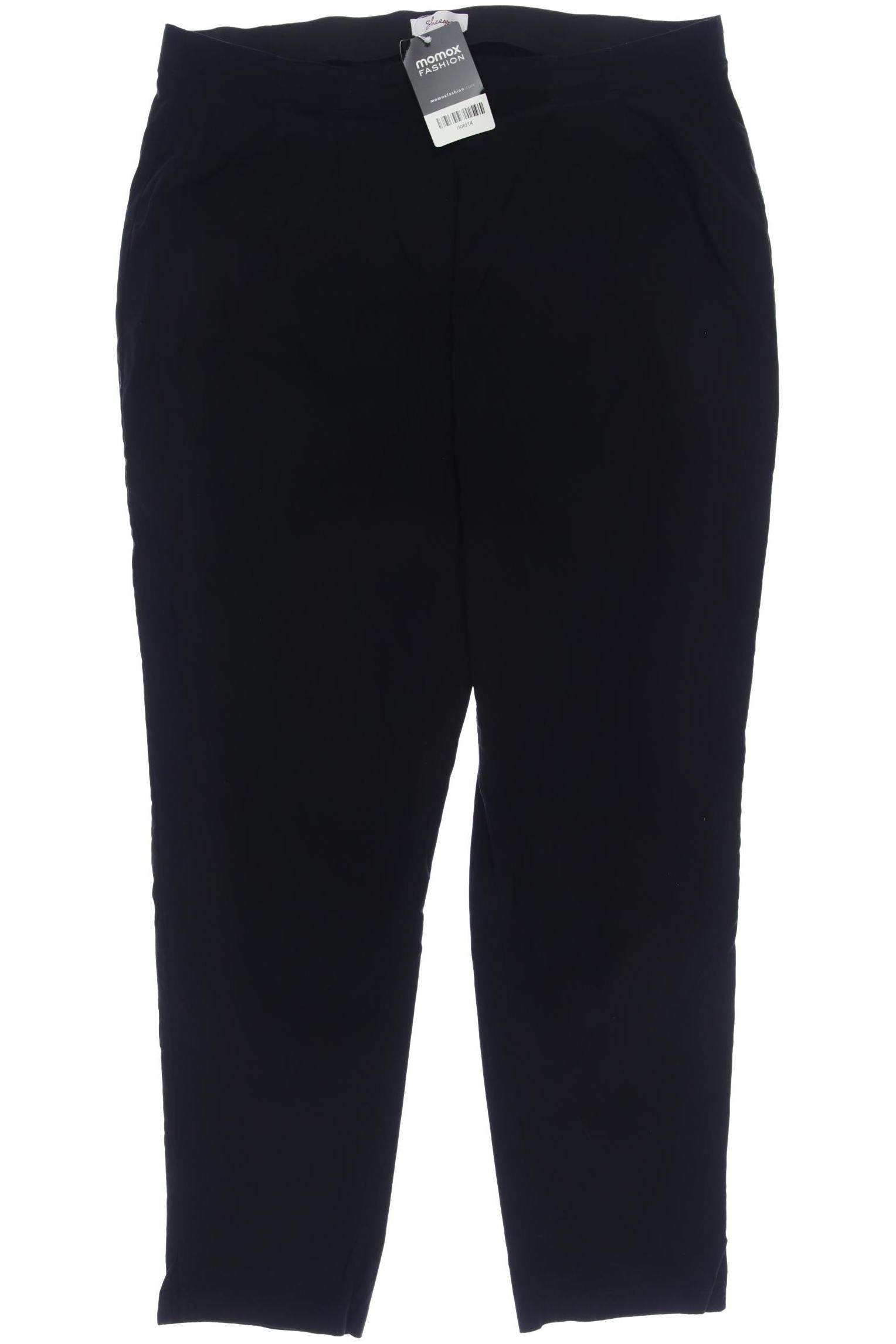 

sheego Damen Stoffhose, schwarz, Gr. 46