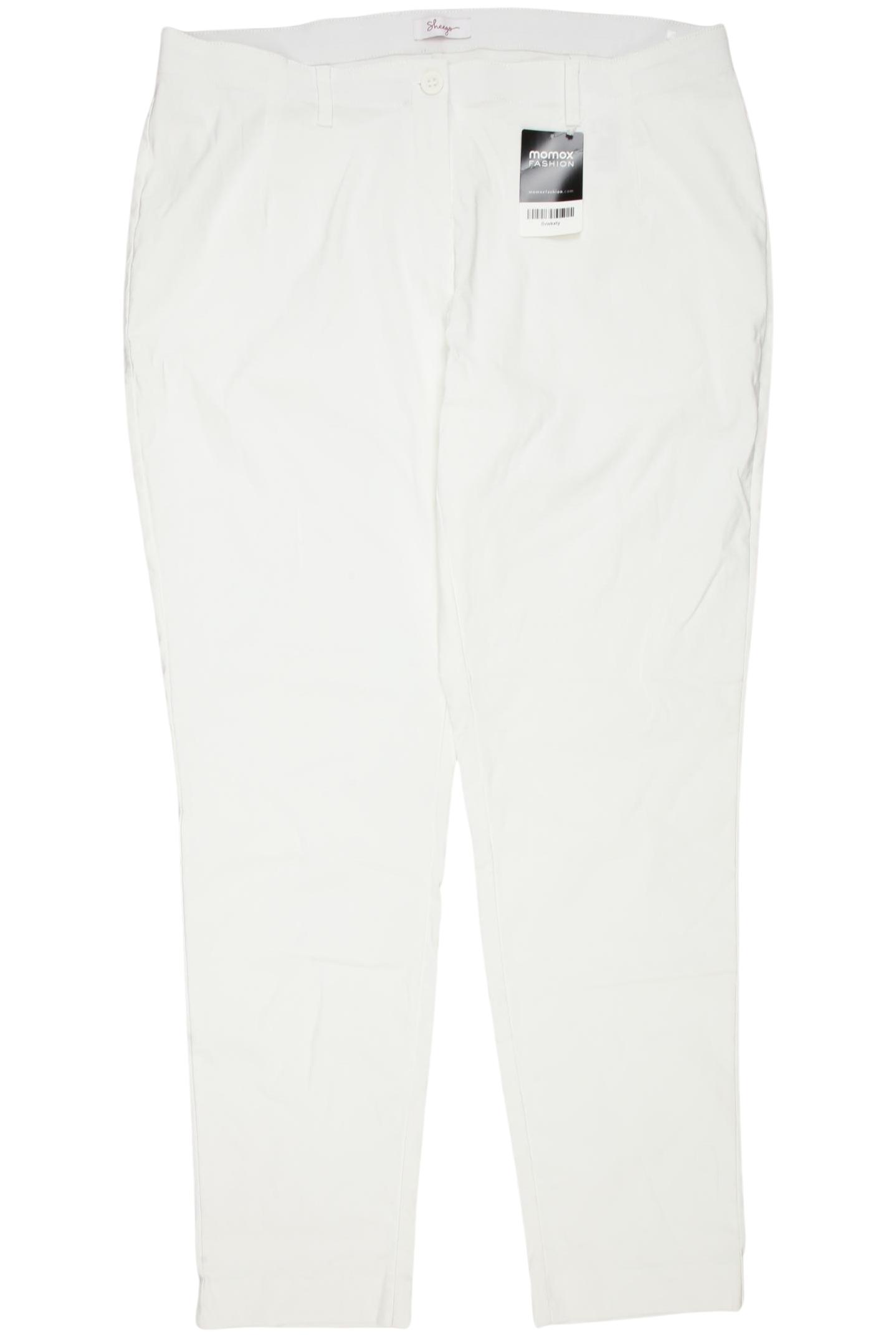 

sheego Damen Stoffhose, weiß, Gr. 48