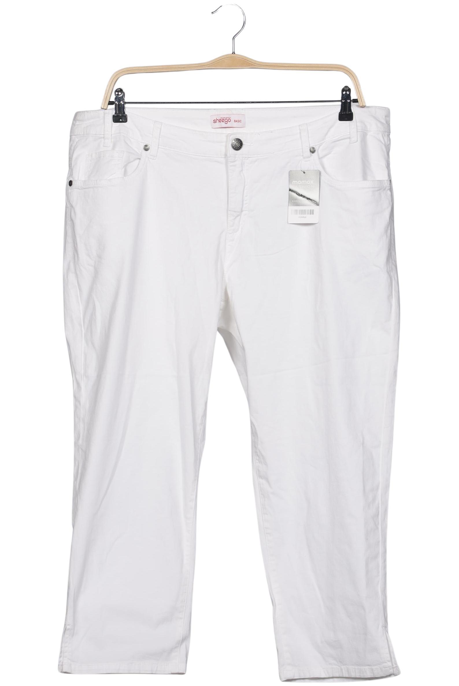 

sheego Damen Stoffhose, weiß, Gr. 50