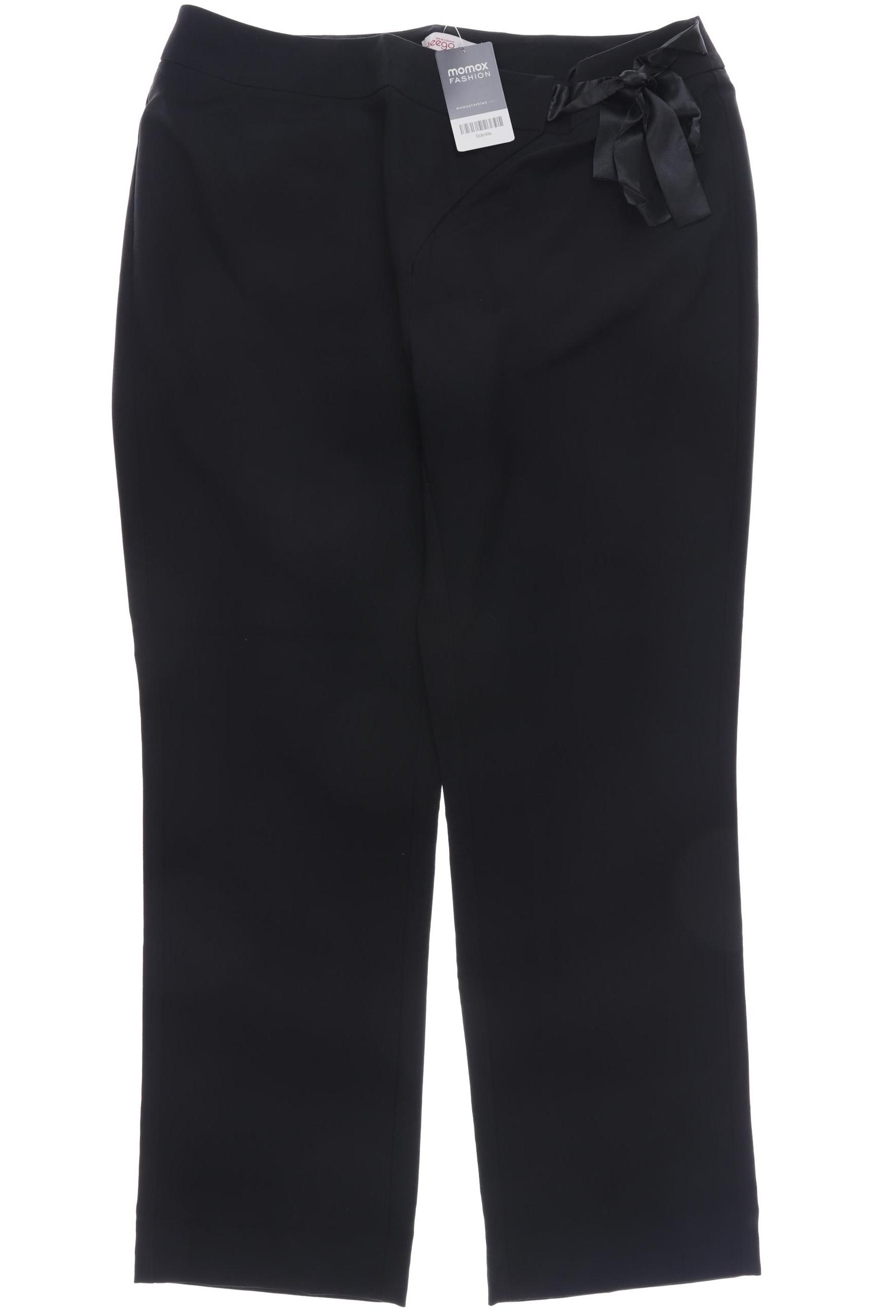 

sheego Damen Stoffhose, schwarz, Gr. 48