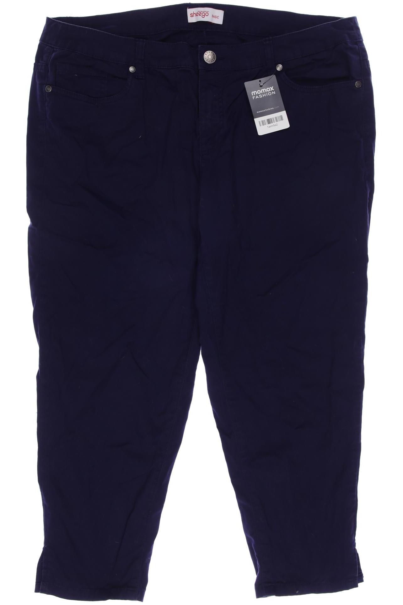 

sheego Damen Stoffhose, marineblau, Gr. 48
