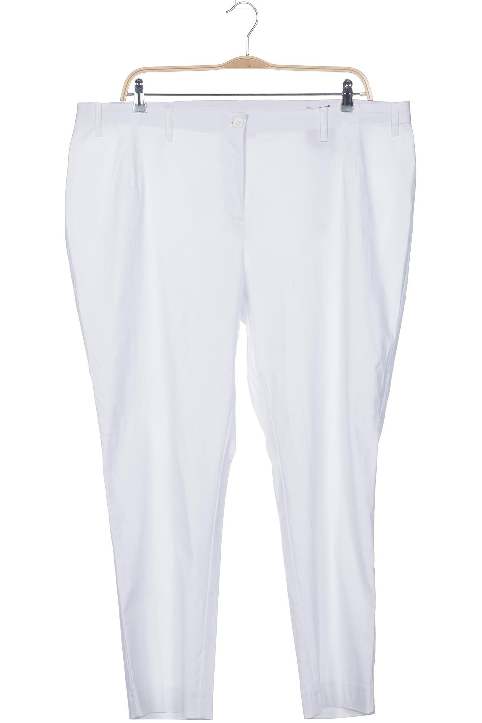 

sheego Damen Stoffhose, weiß, Gr. 54