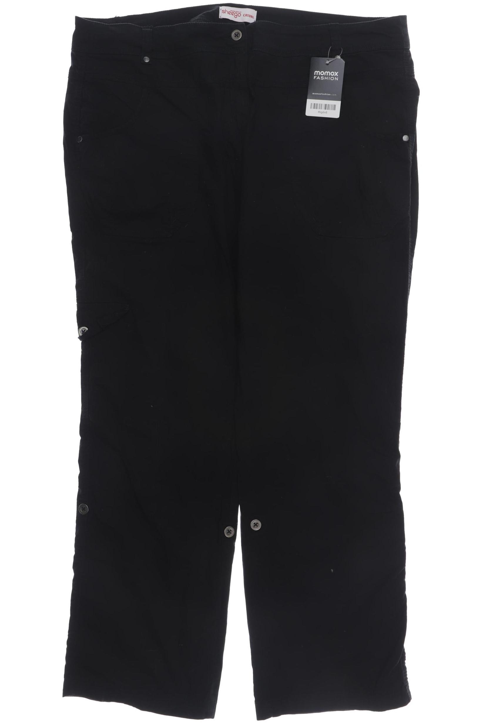 

sheego Damen Stoffhose, schwarz