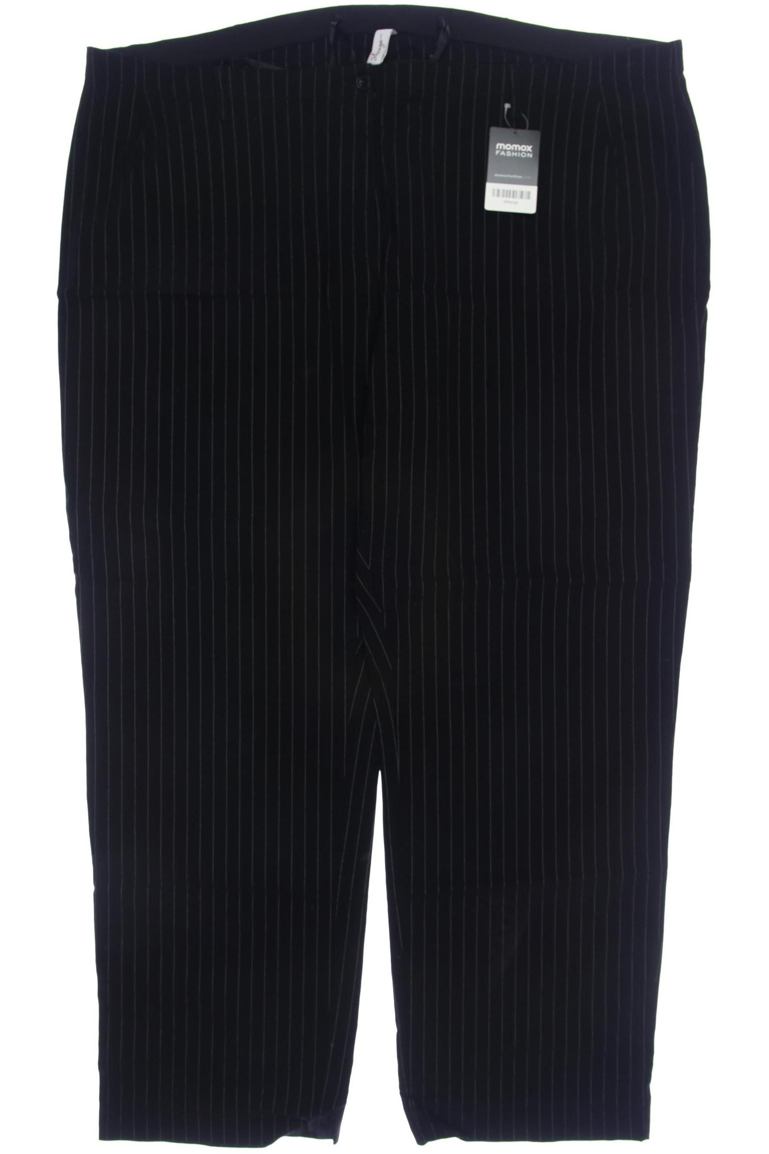 

sheego Damen Stoffhose, schwarz, Gr. 58