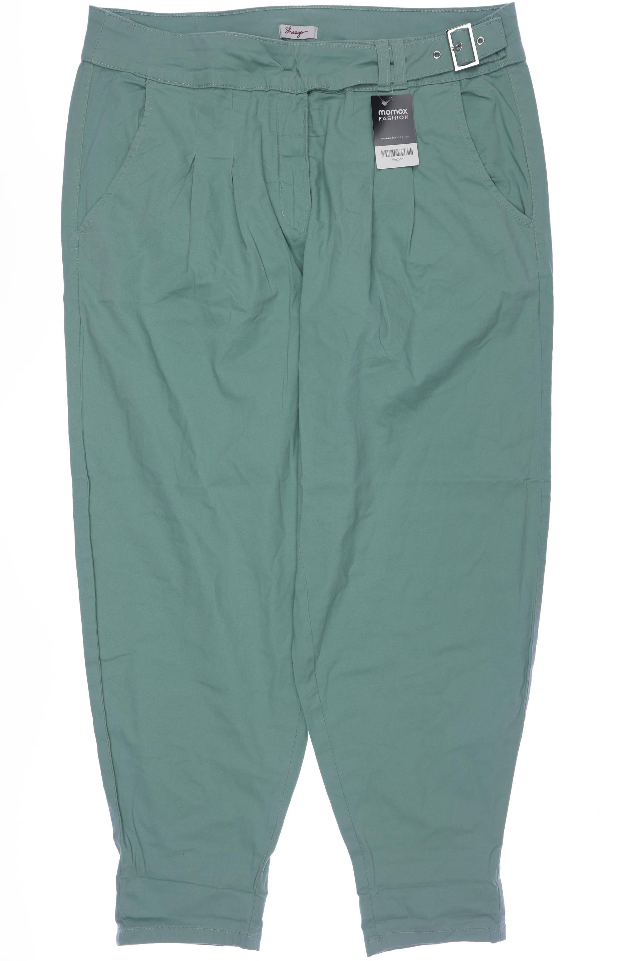 

sheego Damen Stoffhose, türkis, Gr. 50
